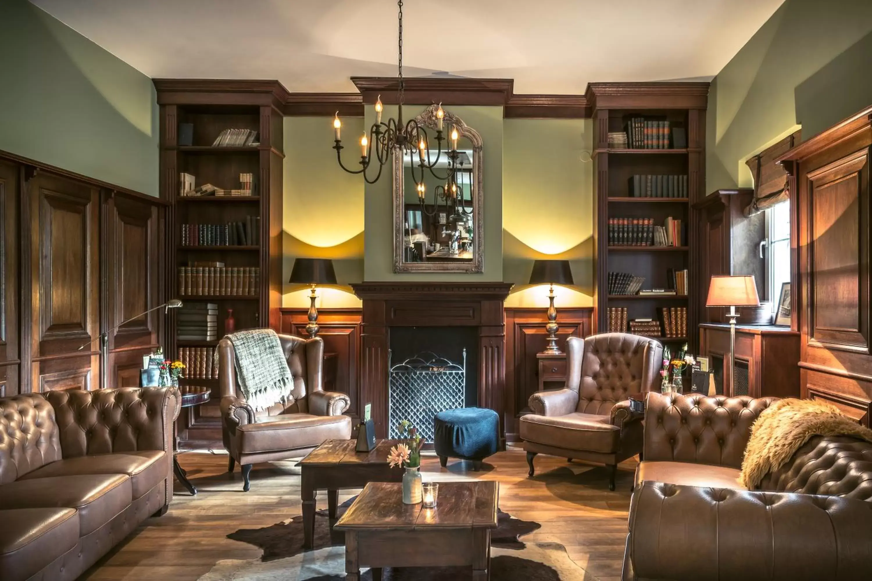 Library, Seating Area in Landhuis Hotel de Herikerberg