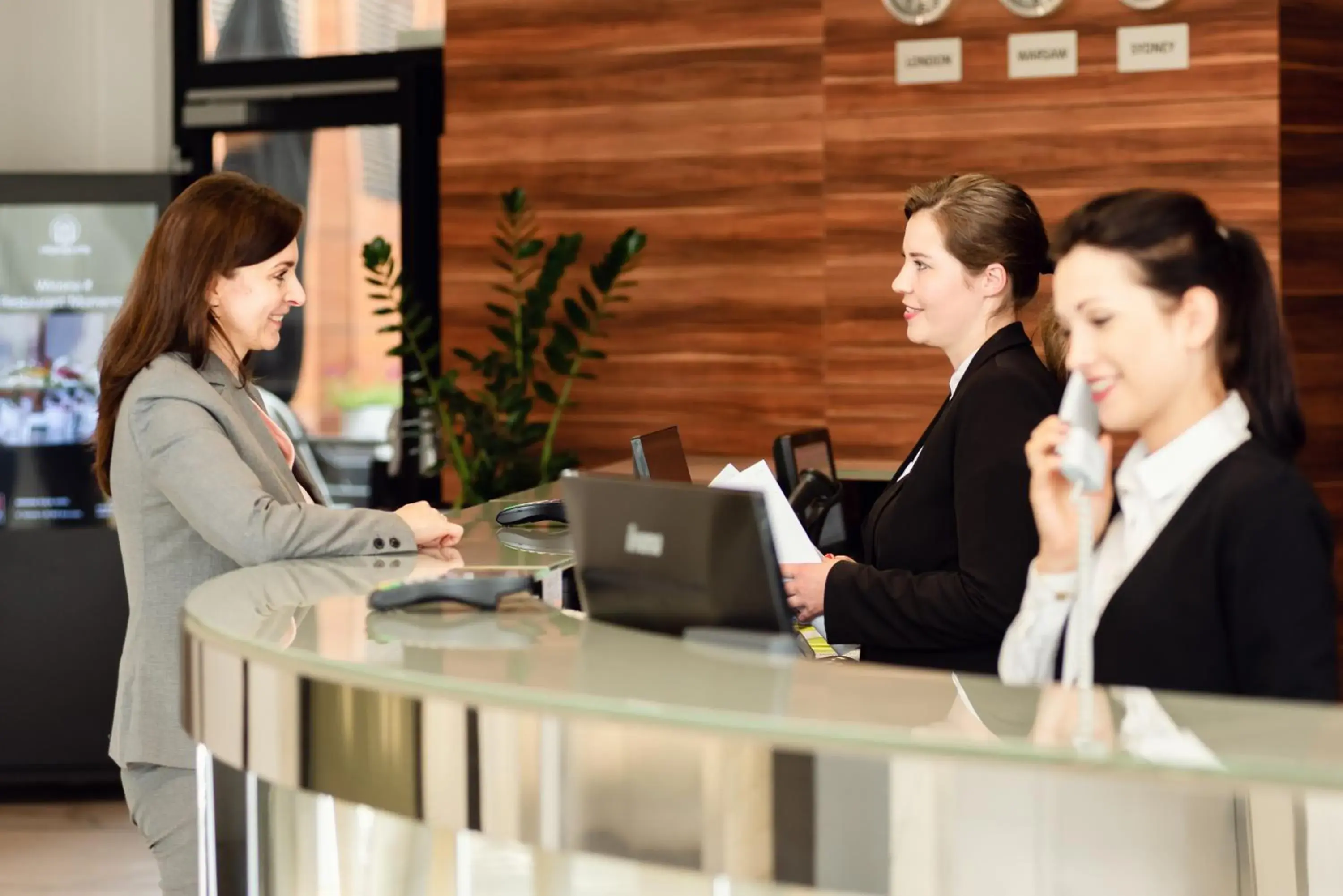 Staff in Warsaw Plaza Hotel