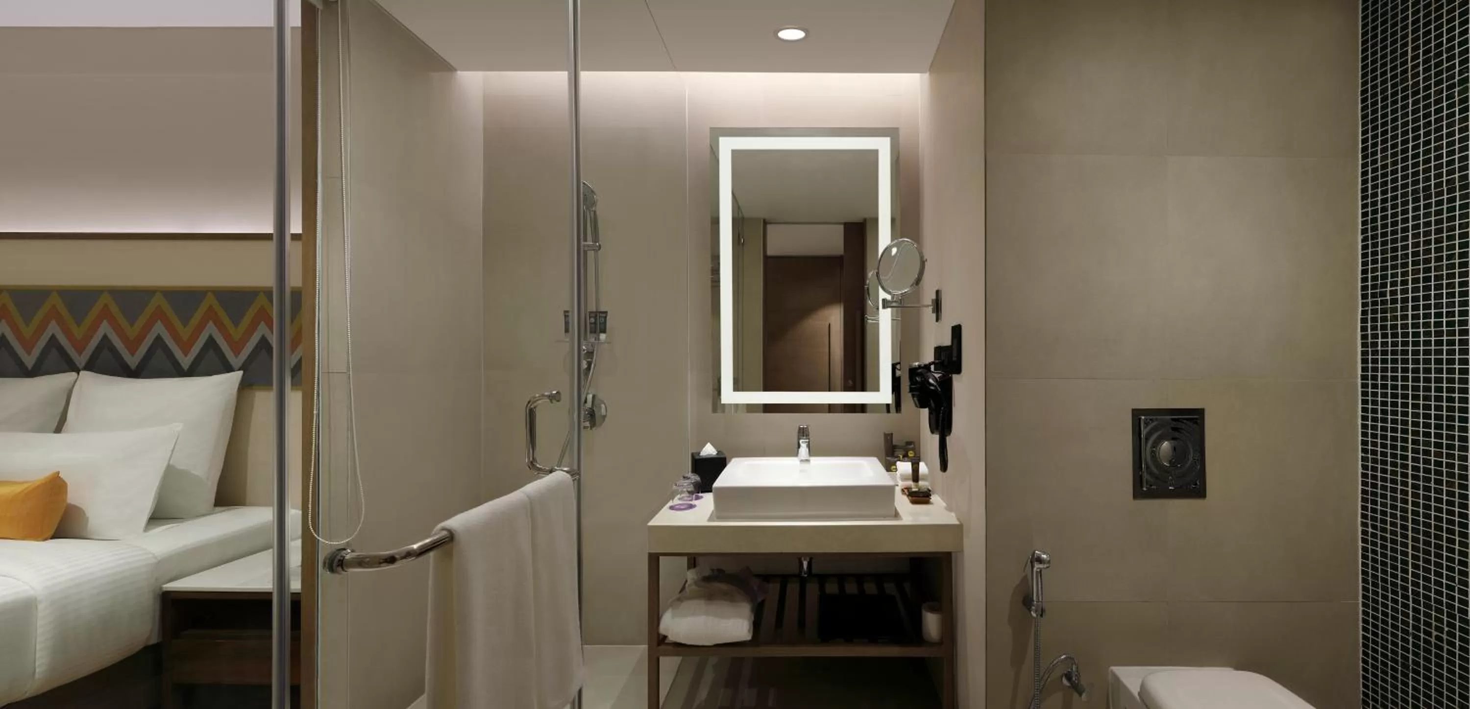 Bathroom, Bed in Novotel Guwahati GS Road