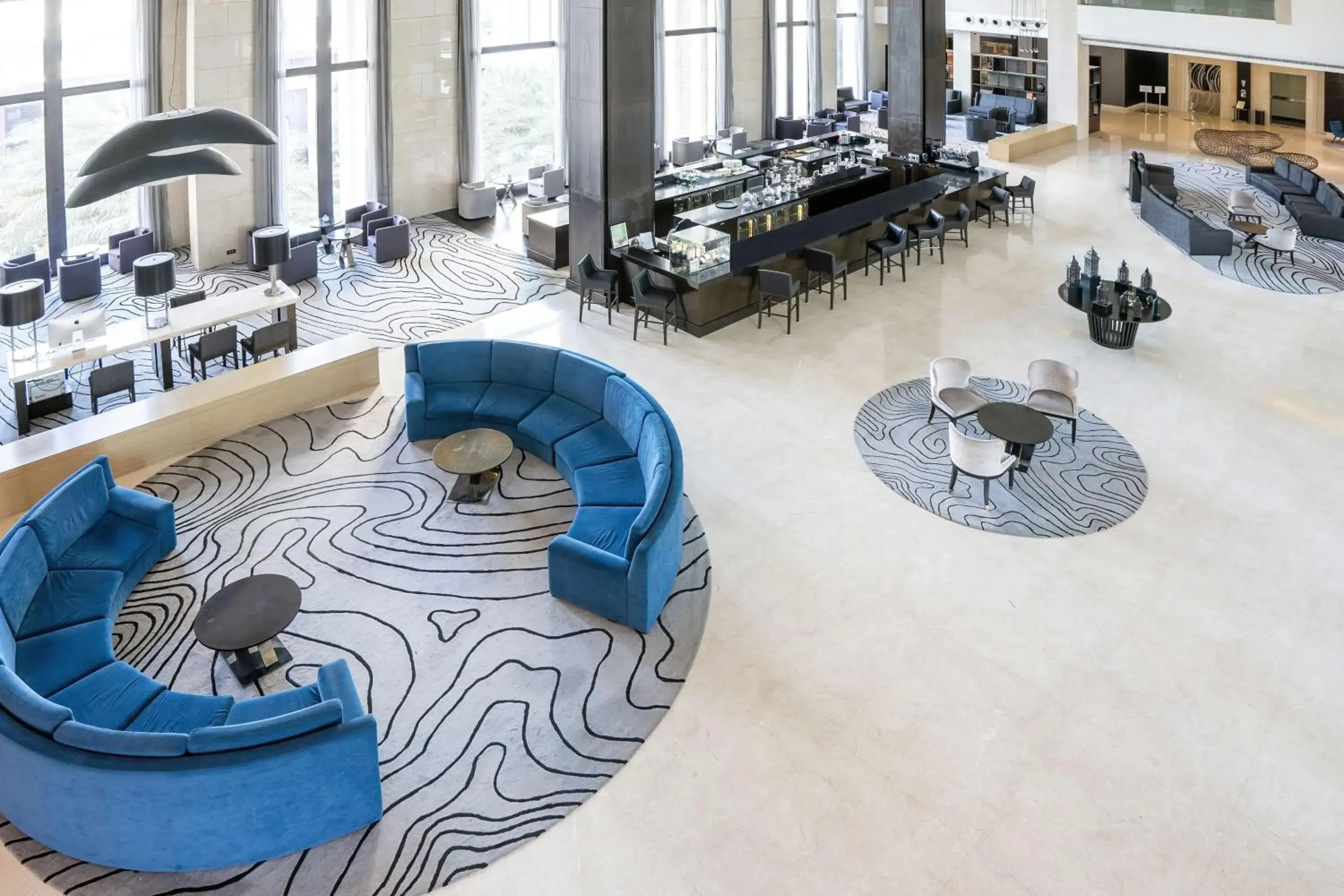 Lobby or reception in Radisson Collection Muscat, Hormuz Grand Lobby or reception in Radisson Collection Muscat, Hormuz Grand