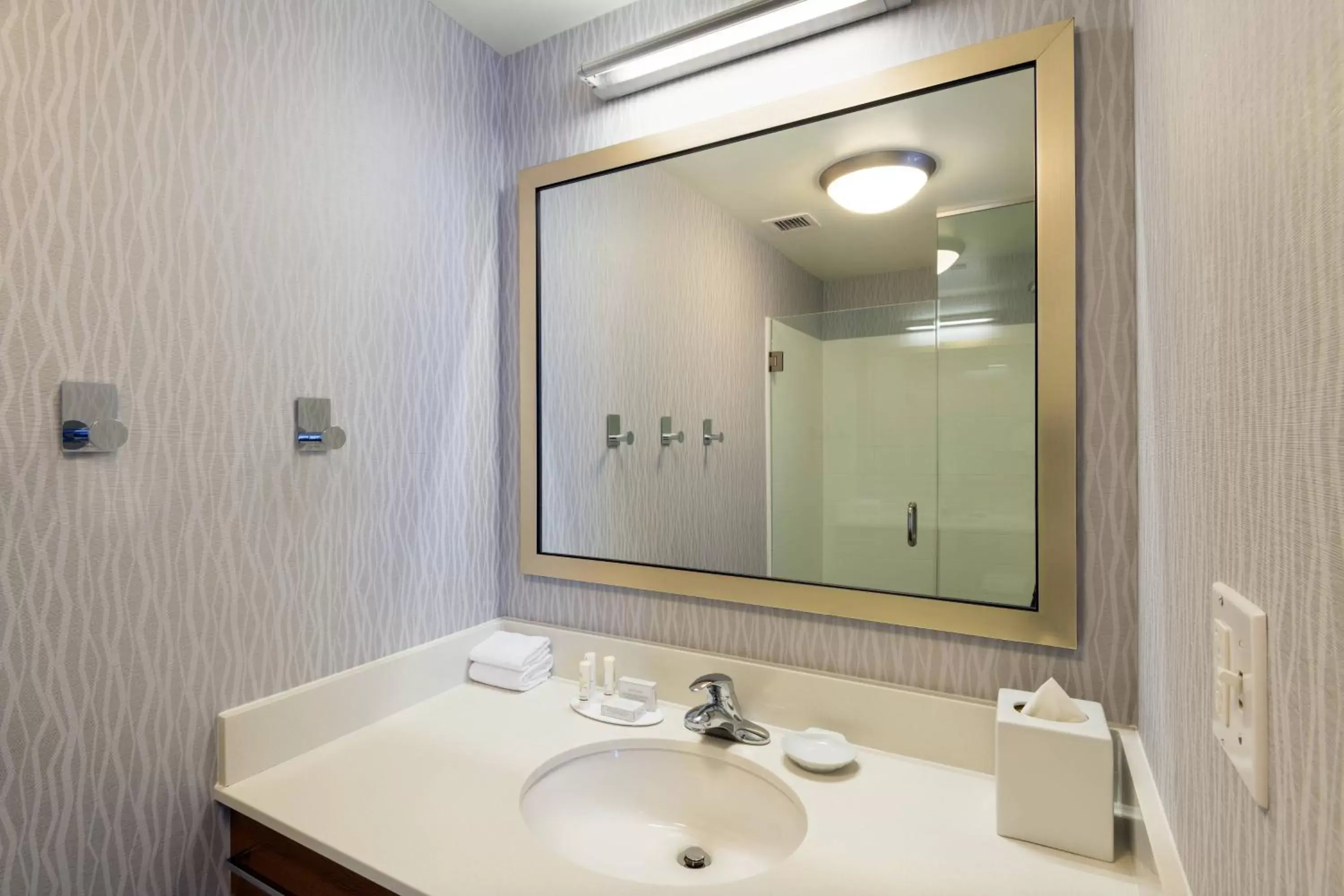 Bathroom in SpringHill Suites Louisville Downtown