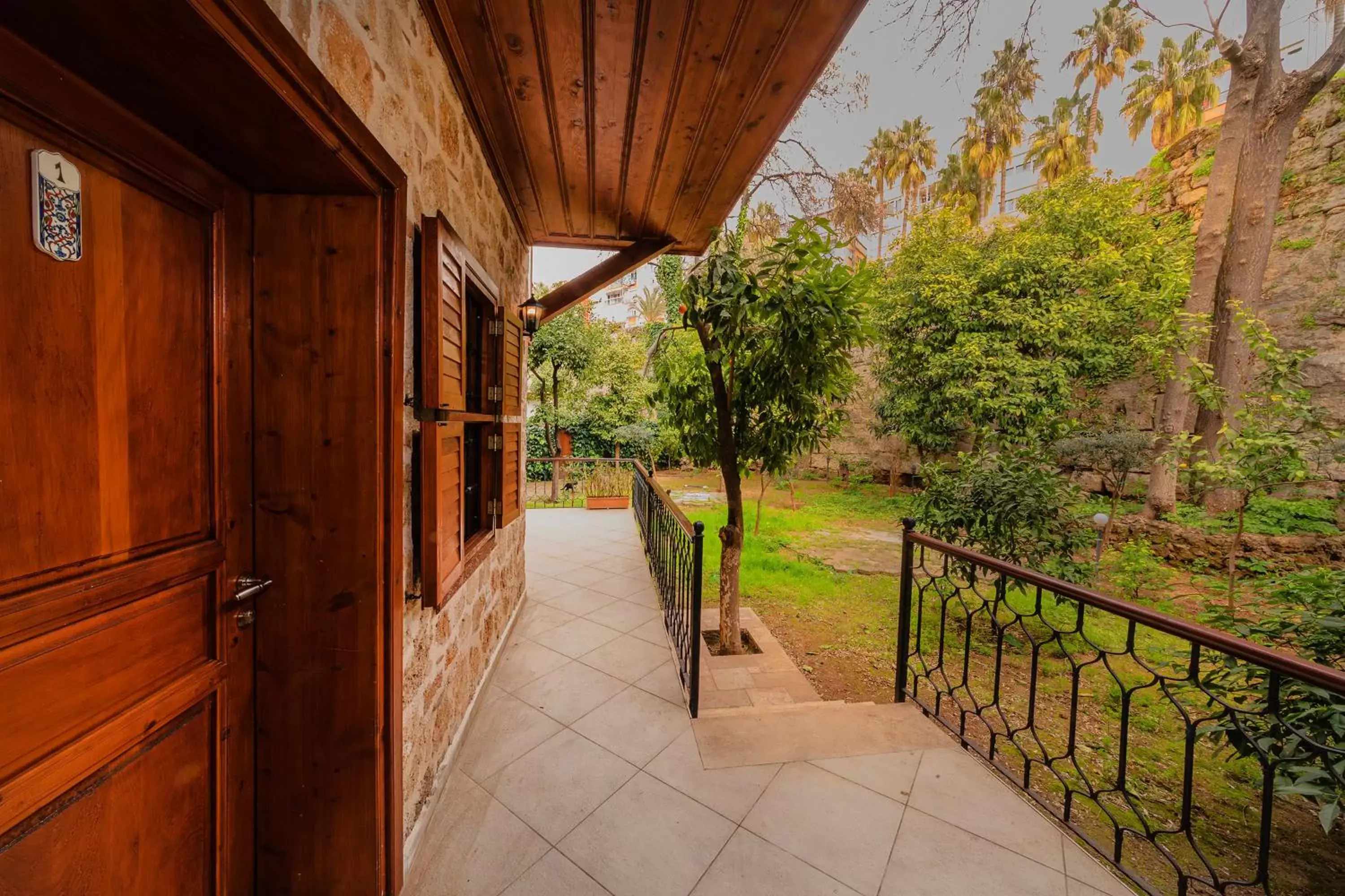 Patio, Balcony/Terrace in Zemira Garden Hotel