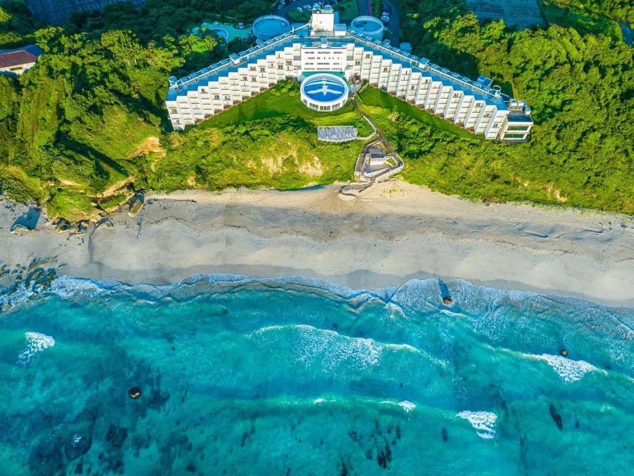 Property building, Bird's-eye View in Shimoda Prince Hotel