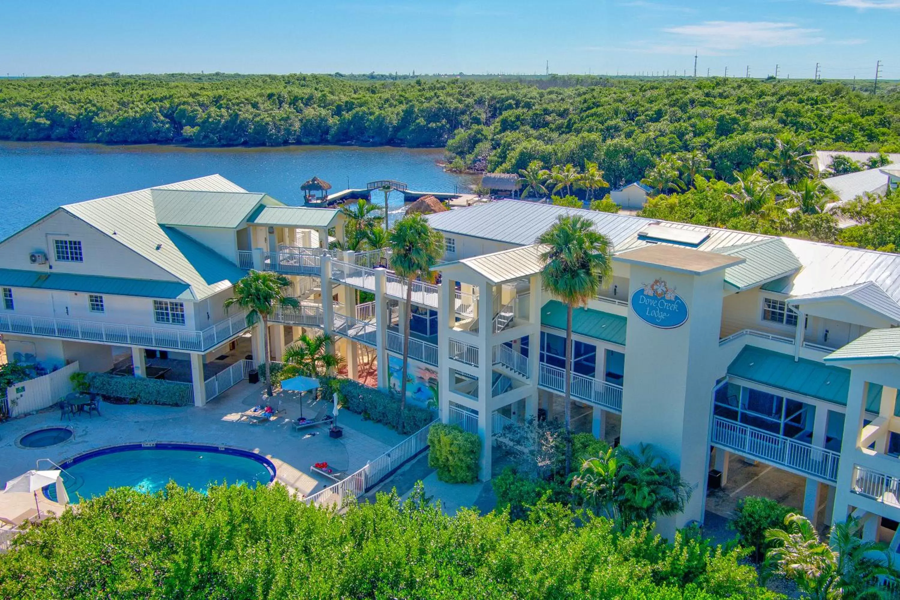 Property building, Bird's-eye View in Dove Creek Resort & Marina, Trademark Collection by Wyndham