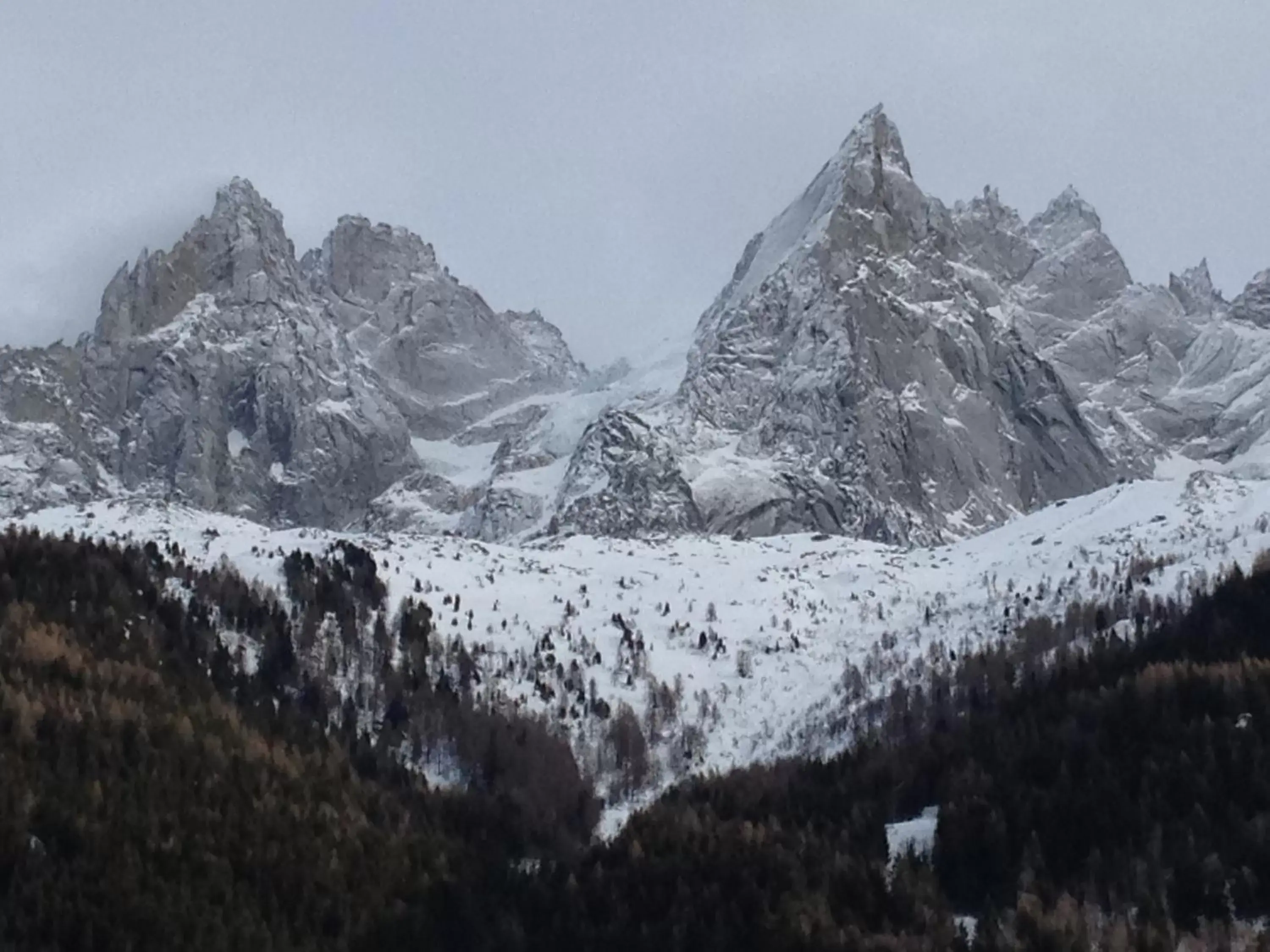 Mountain view, Winter in Eden Hotel, Apartments and Chalet Chamonix Les Praz