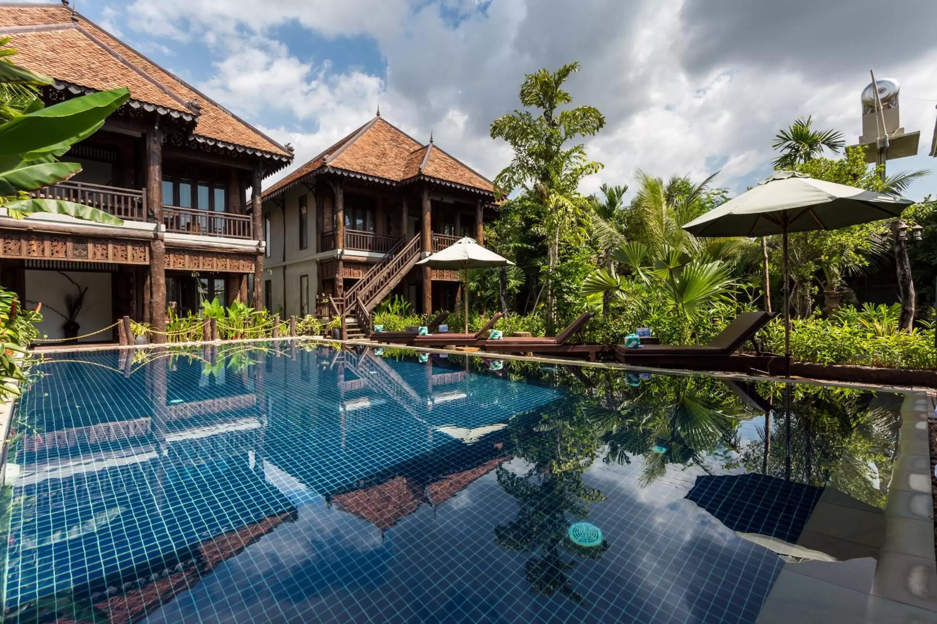 Pool view in Java Wooden Villa & Residence Pool view in Java Wooden Villa & Residence