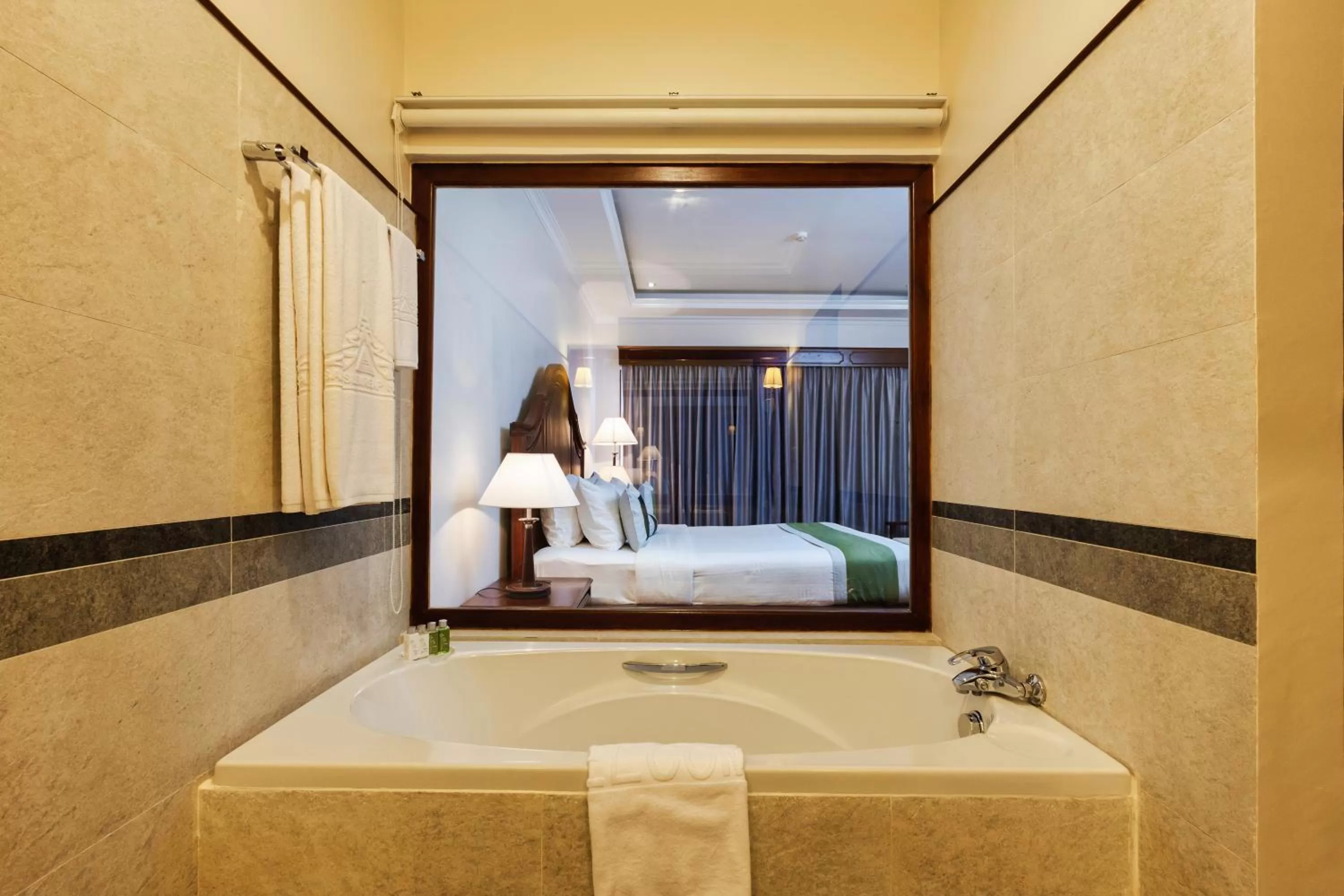 Bed in Saem Siemreap Hotel