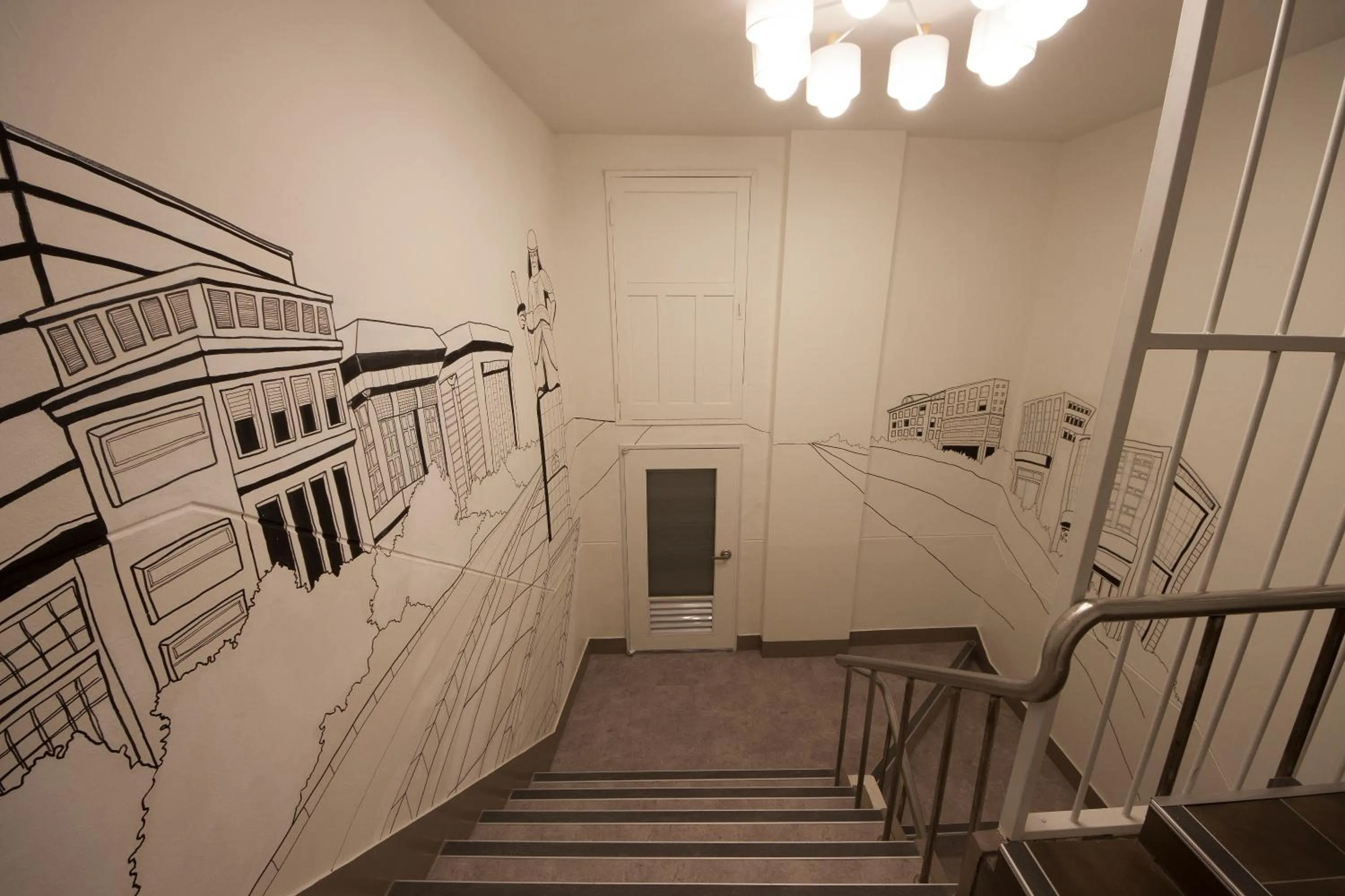 Decorative detail in K-Guesthouse Myeongdong 1