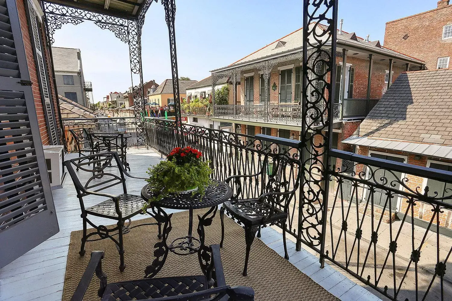 Balcony/Terrace in French Quarter Mansion