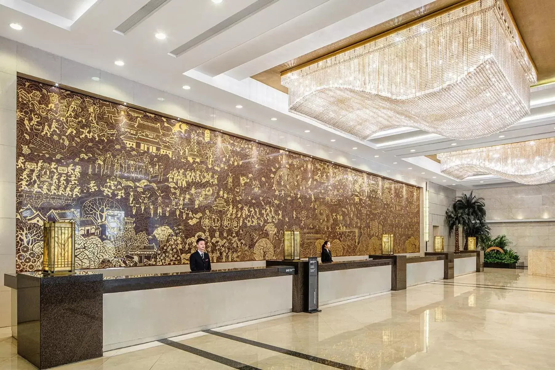 Property building, Lobby/Reception in Crowne Plaza Foshan, an IHG Hotel - Exclusive bus stations for HKSAR round-trips