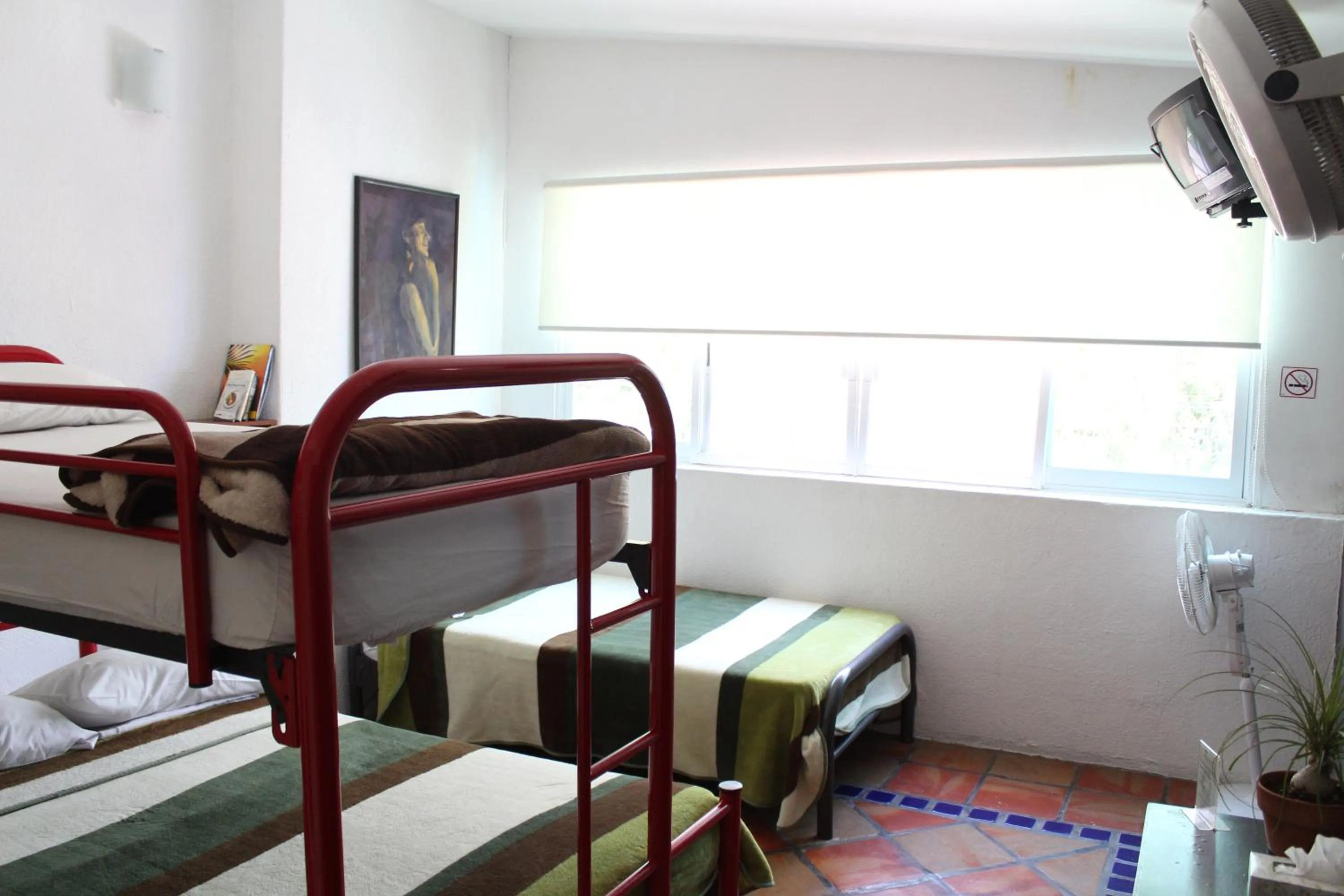 Decorative detail, Bed in Hostel Hospedarte Chapultepec