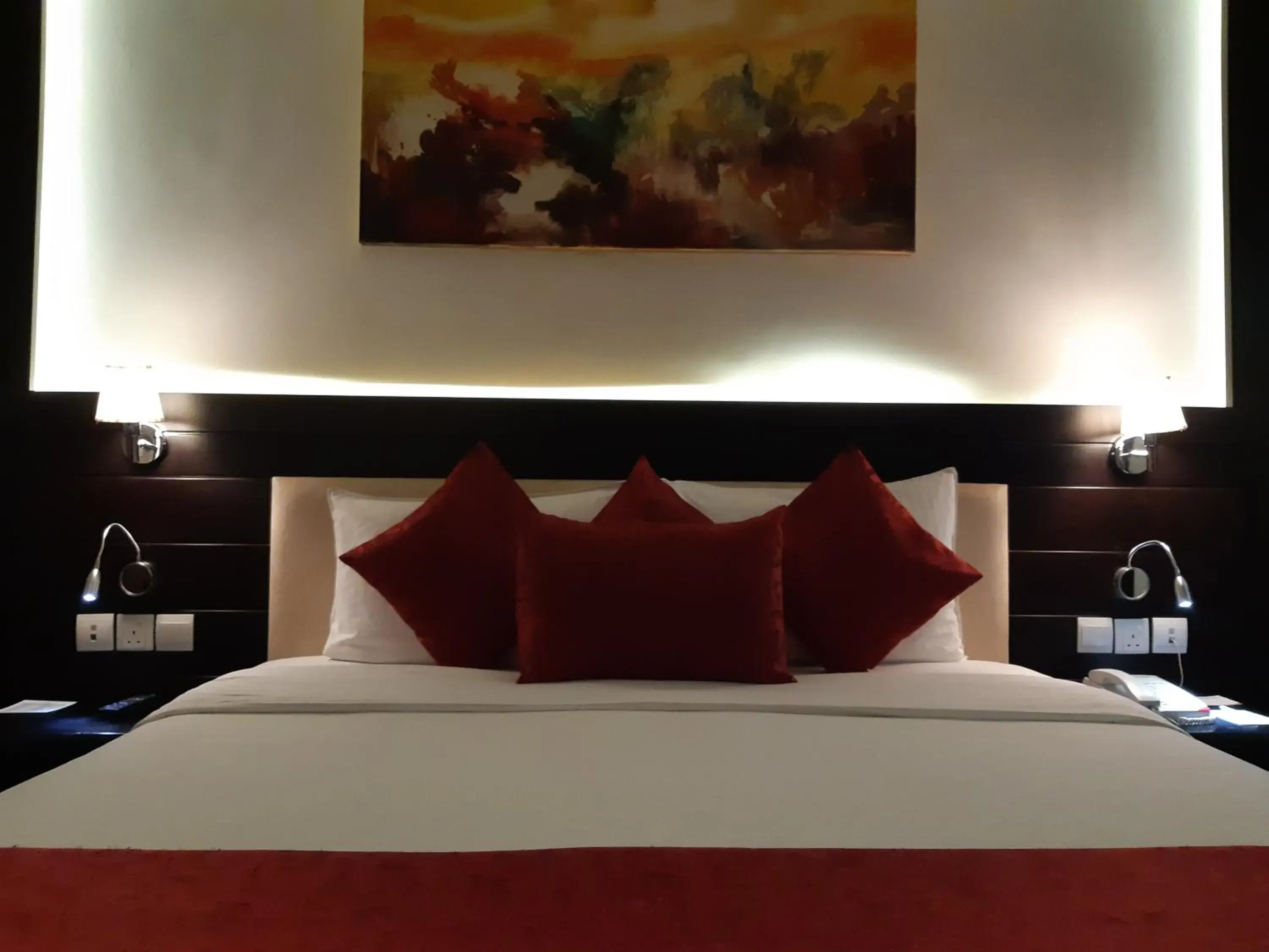 Bed in Lotus Grand Hotel