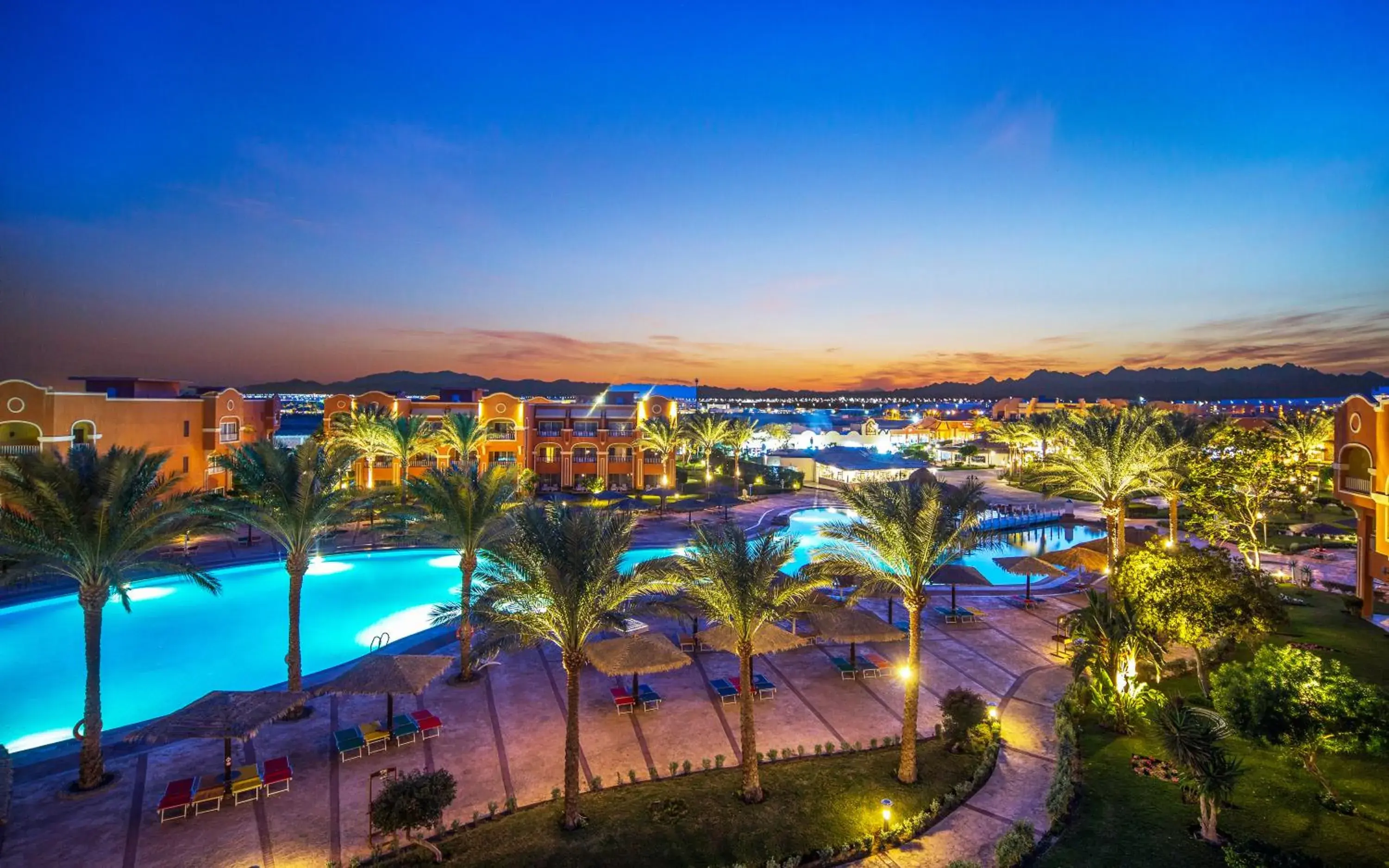 Pool View in Caribbean World Resort Soma Bay