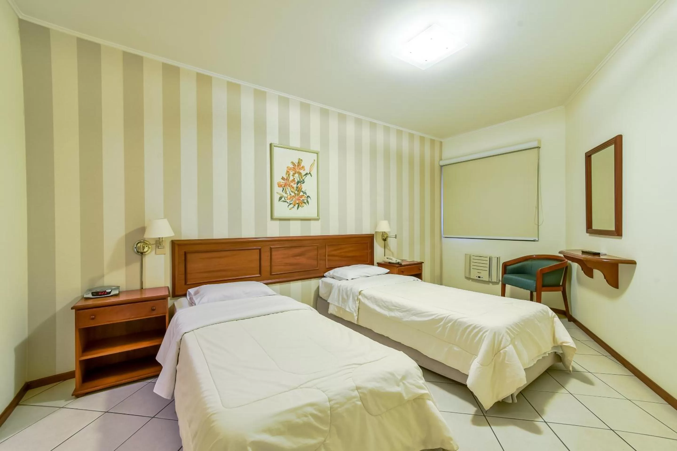 Bedroom, Bed in Park Tower Campinas Residence by Nacional Inn