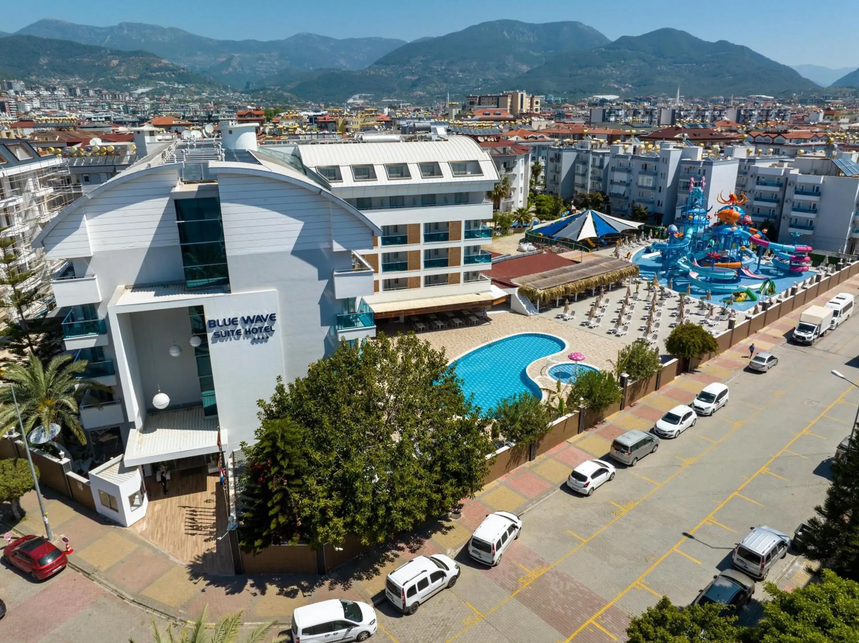 Property building, Bird's-eye View in Blue Wave Suite Hotel