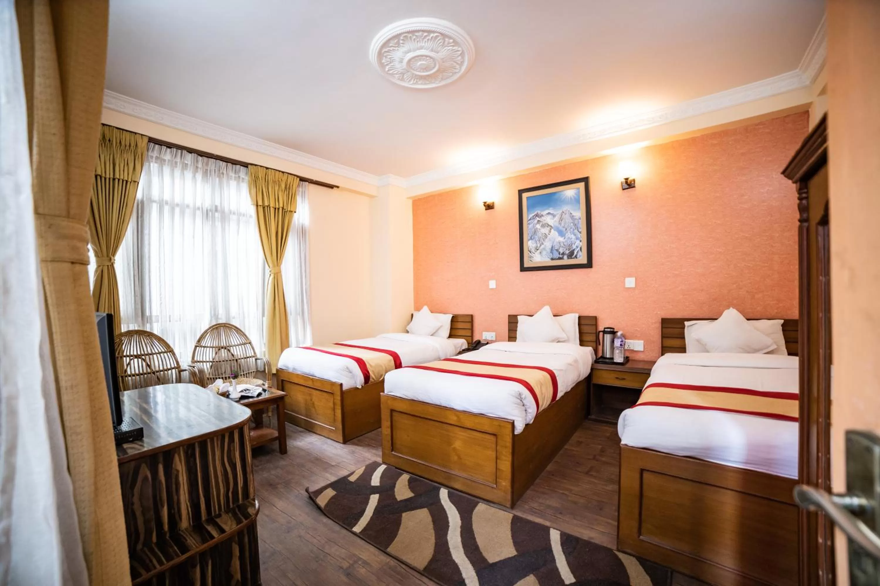 Bed in Kathmandu Garden Home