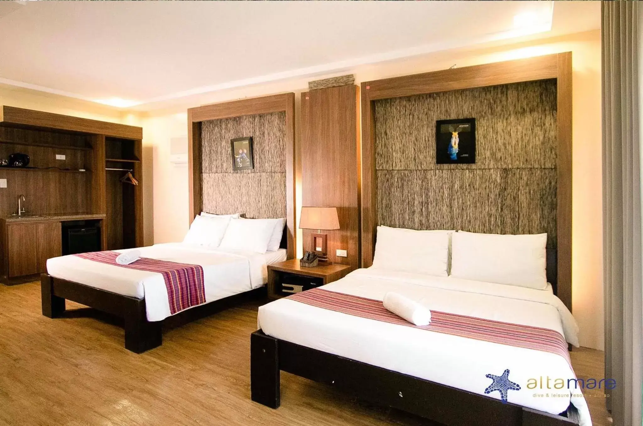 Bed in Altamare Dive and Leisure Resort Anilao Bed in Altamare Dive and Leisure Resort Anilao