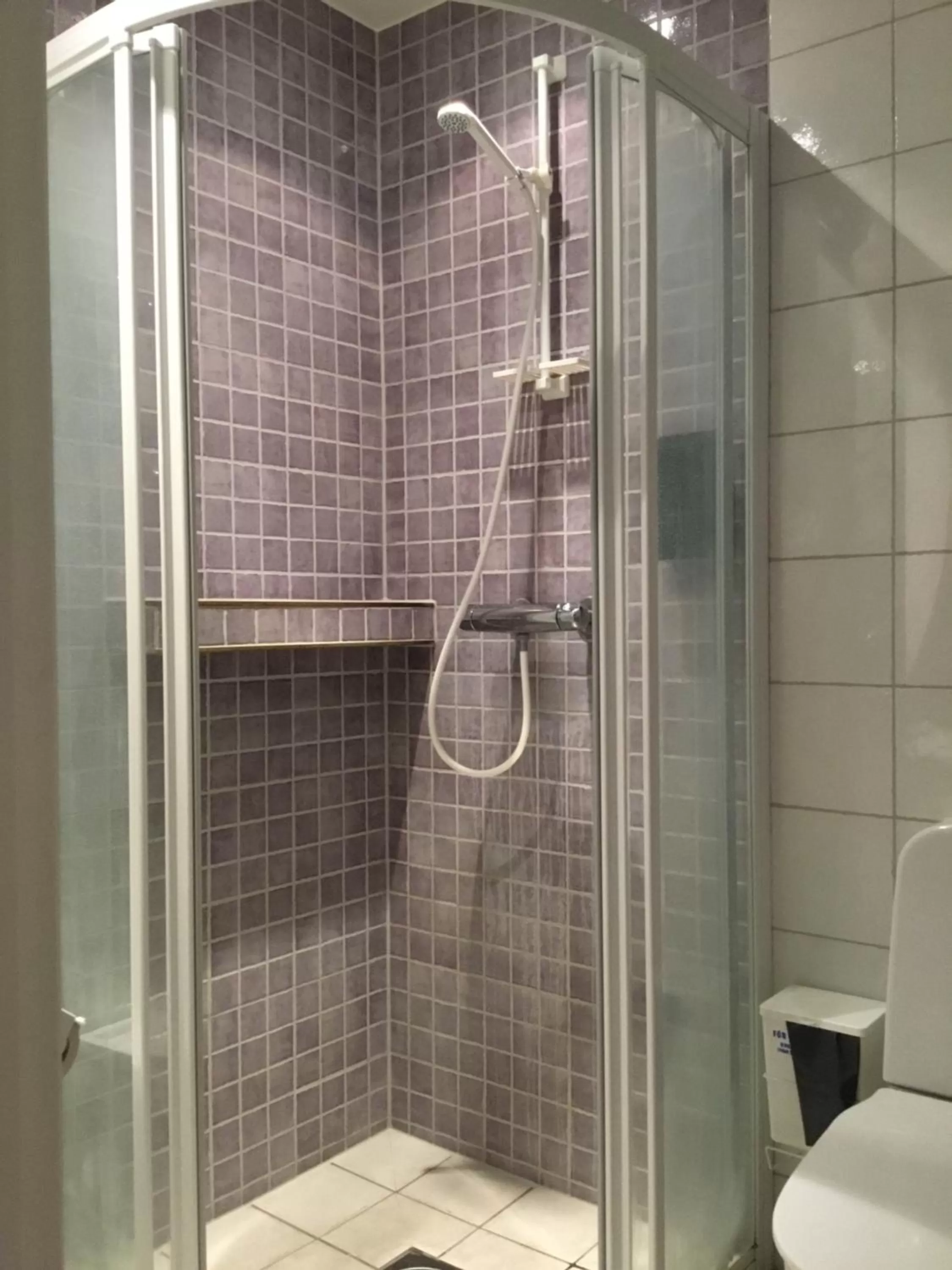 Shower in Dagsholm Hotell