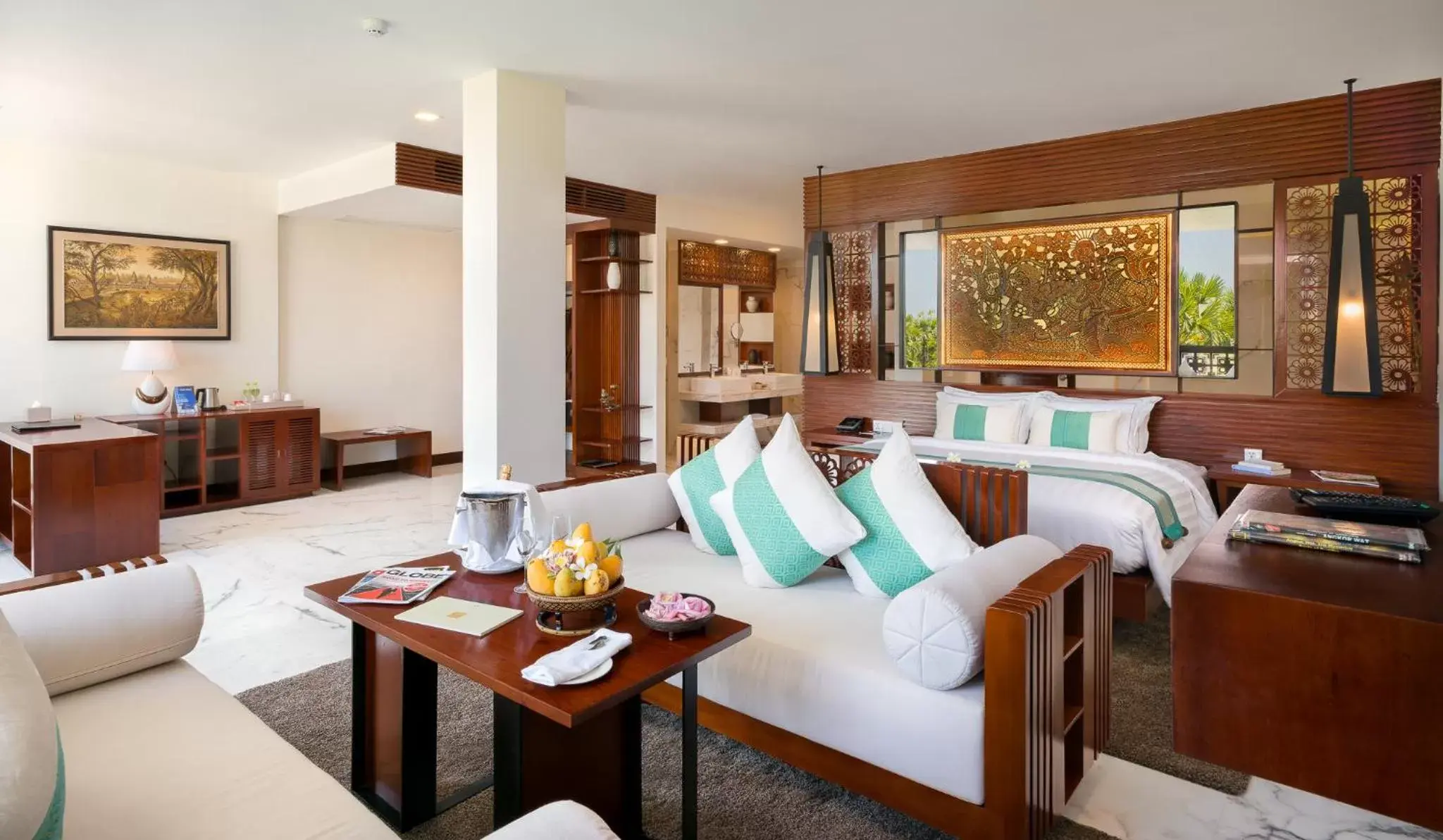 Living room in Lotus Blanc Resort Living room in Lotus Blanc Resort