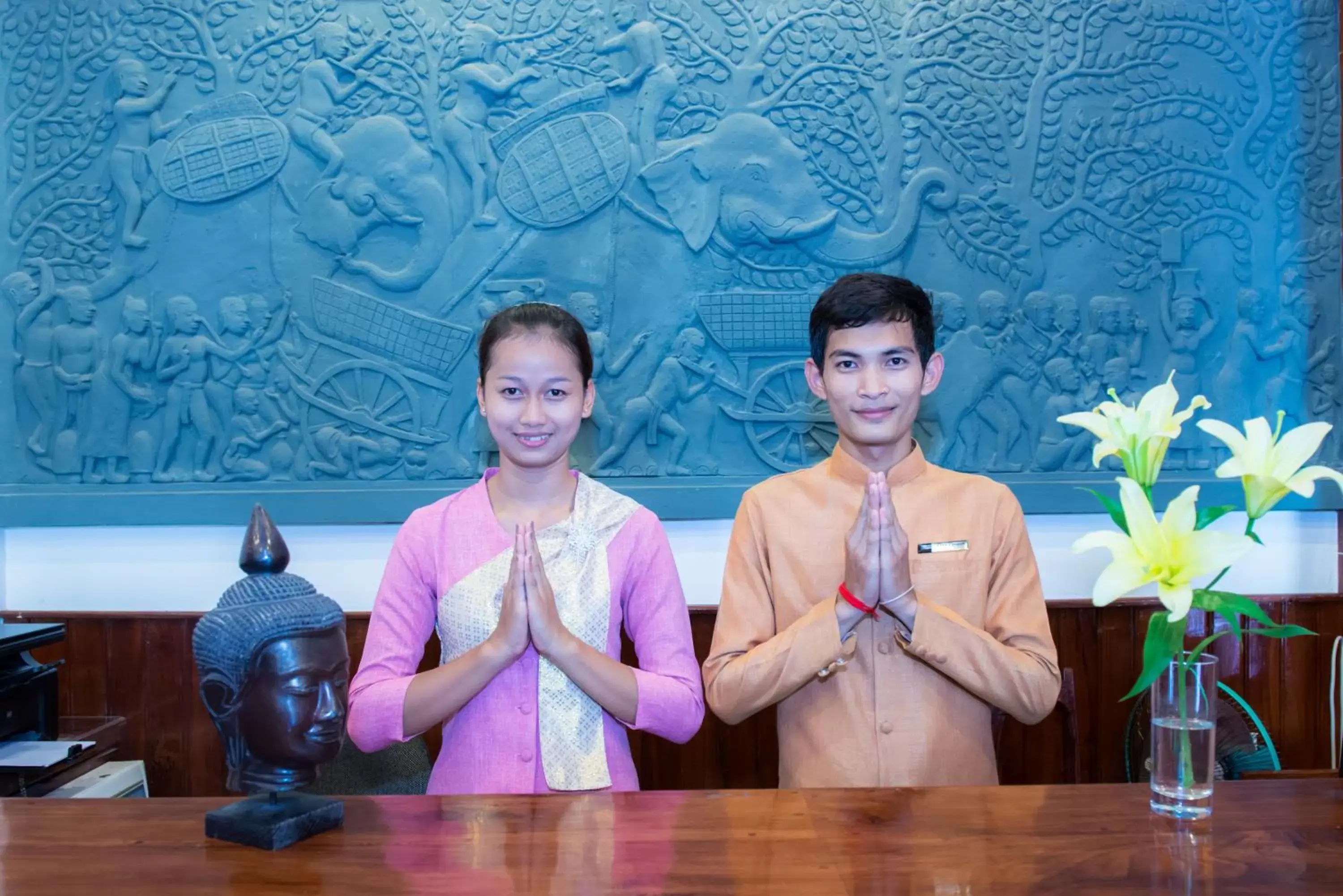 Lobby or reception, Staff in Reaksmey Chanreas Hotel