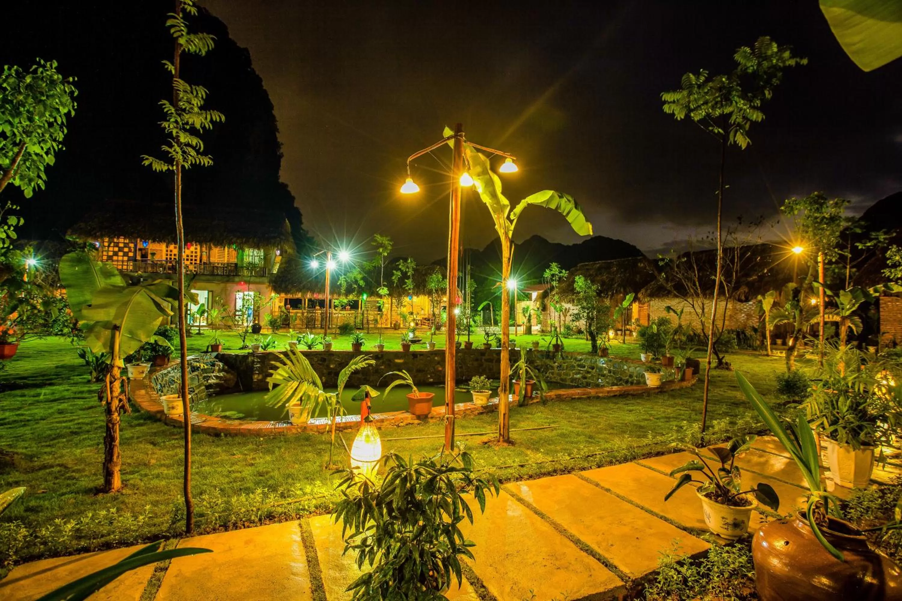 Natural landscape in Tam Coc Rice Fields Resort