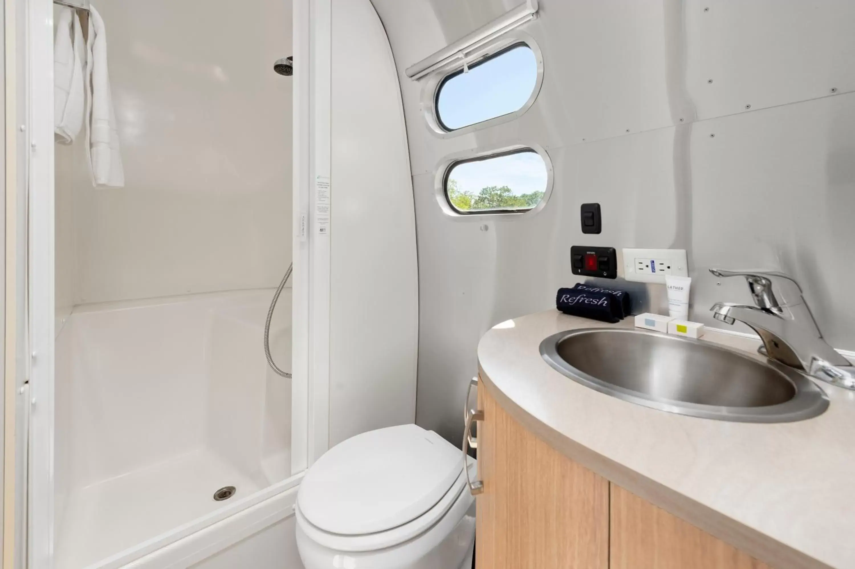 Toilet, Bathroom in Asheville River Cabins