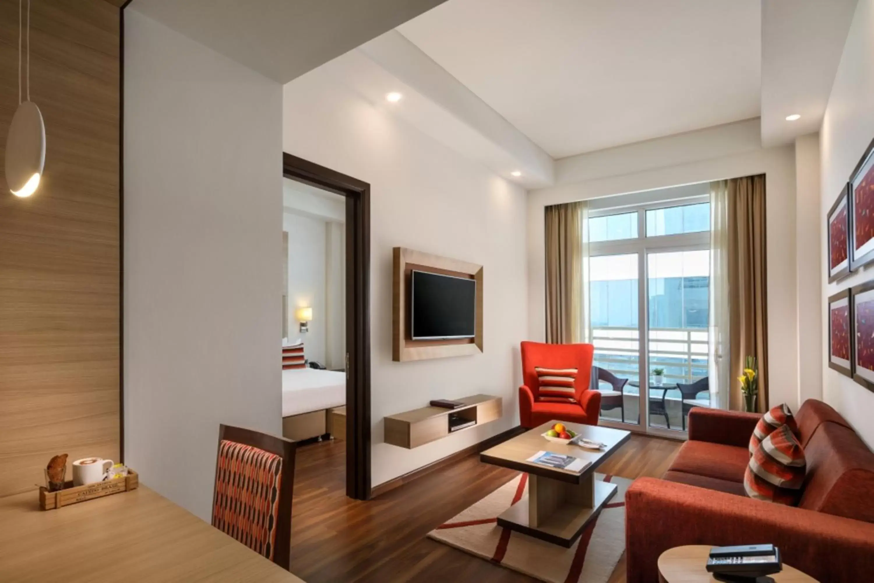 Living room, Seating Area in Sandal Suites by Lemon Tree Hotels
