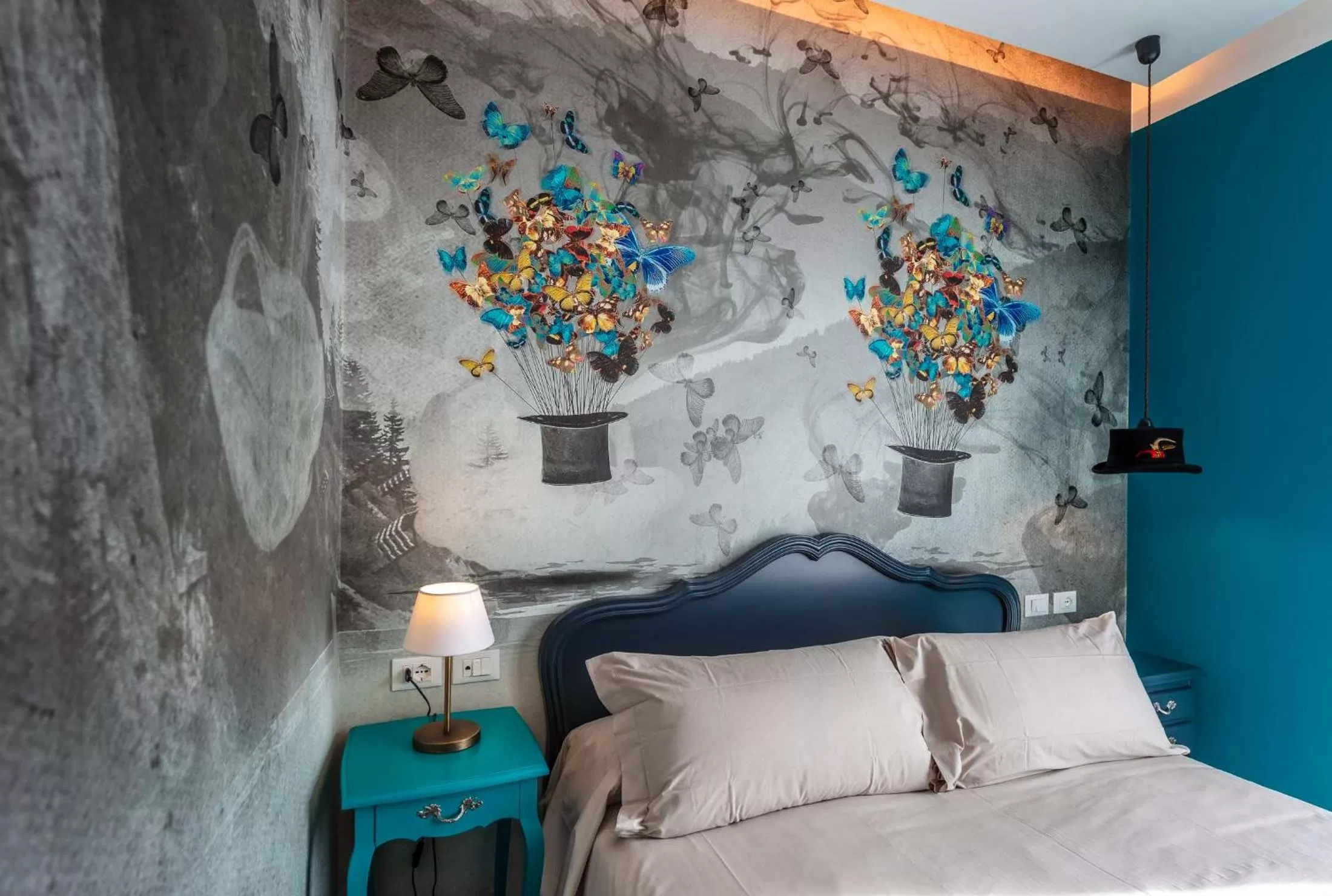 Bed in Art Hotel Ventaglio