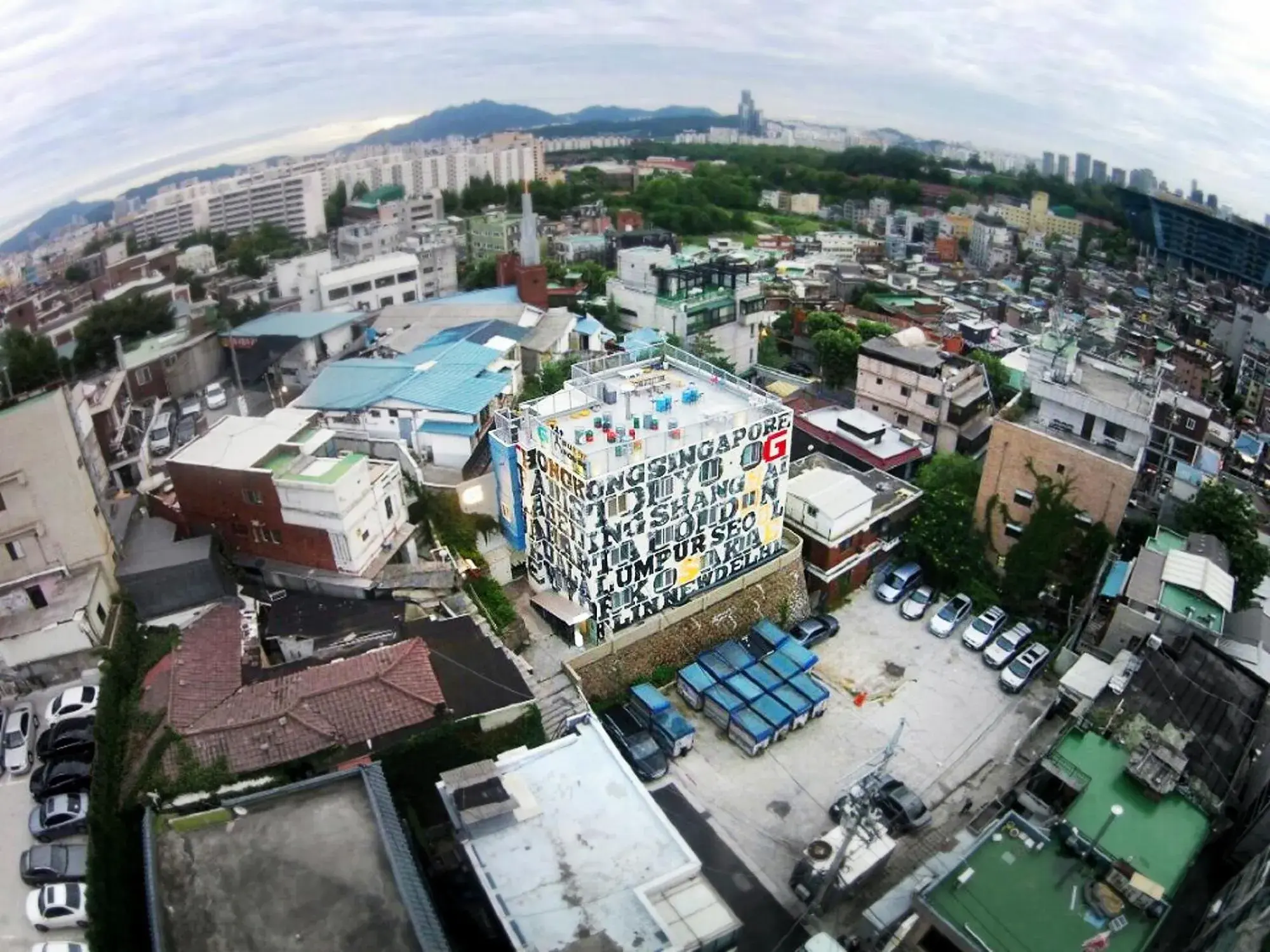 Property building, Bird's-eye View in G Guesthouse Itaewon In Seoul