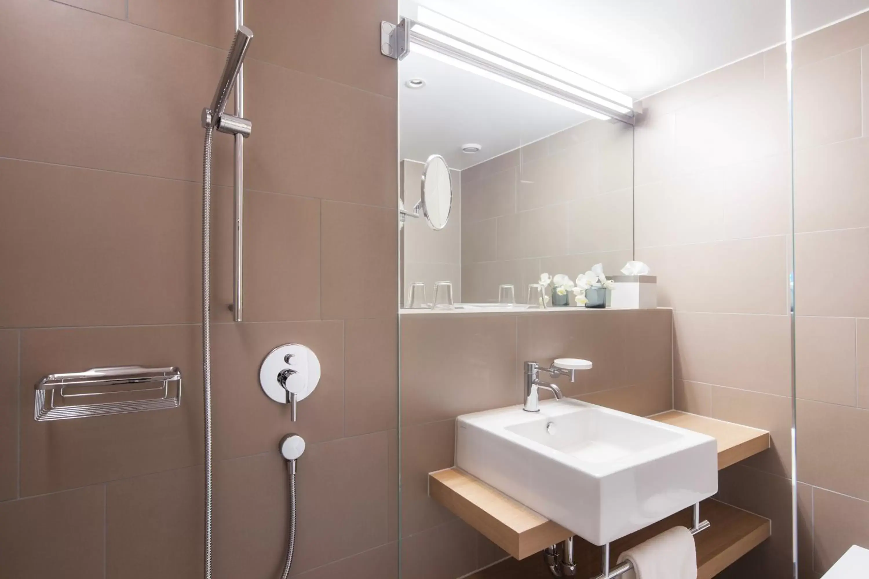 Shower, Bathroom in Pullman Basel Europe