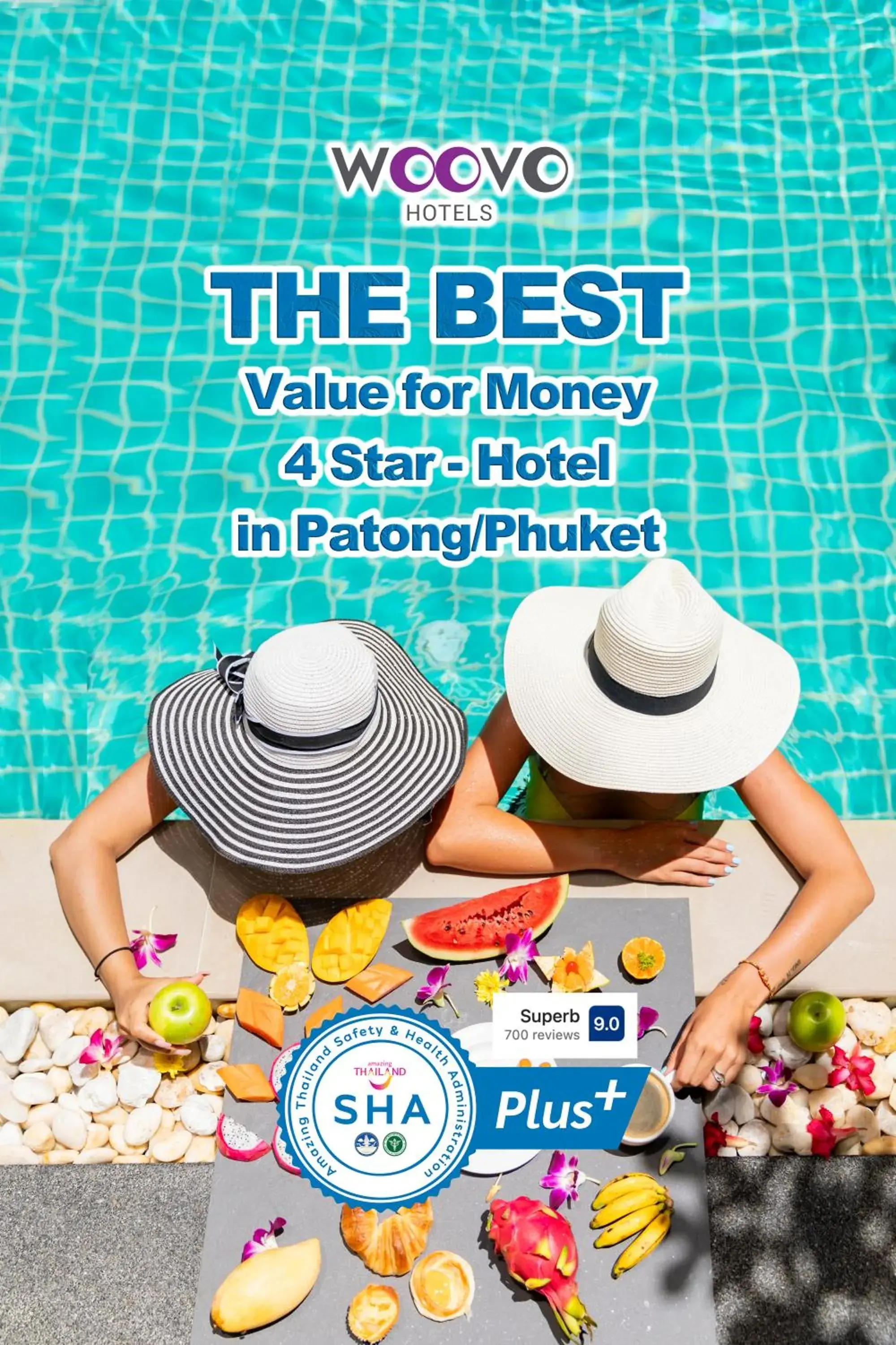 Swimming pool in Woovo Phuket Patong - SHA Extra Plus