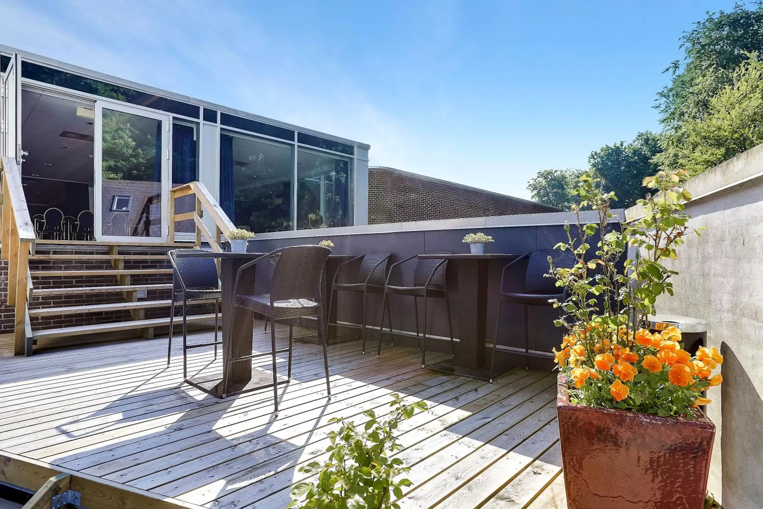 Balcony/Terrace, Property Building in Helnan Marselis Hotel