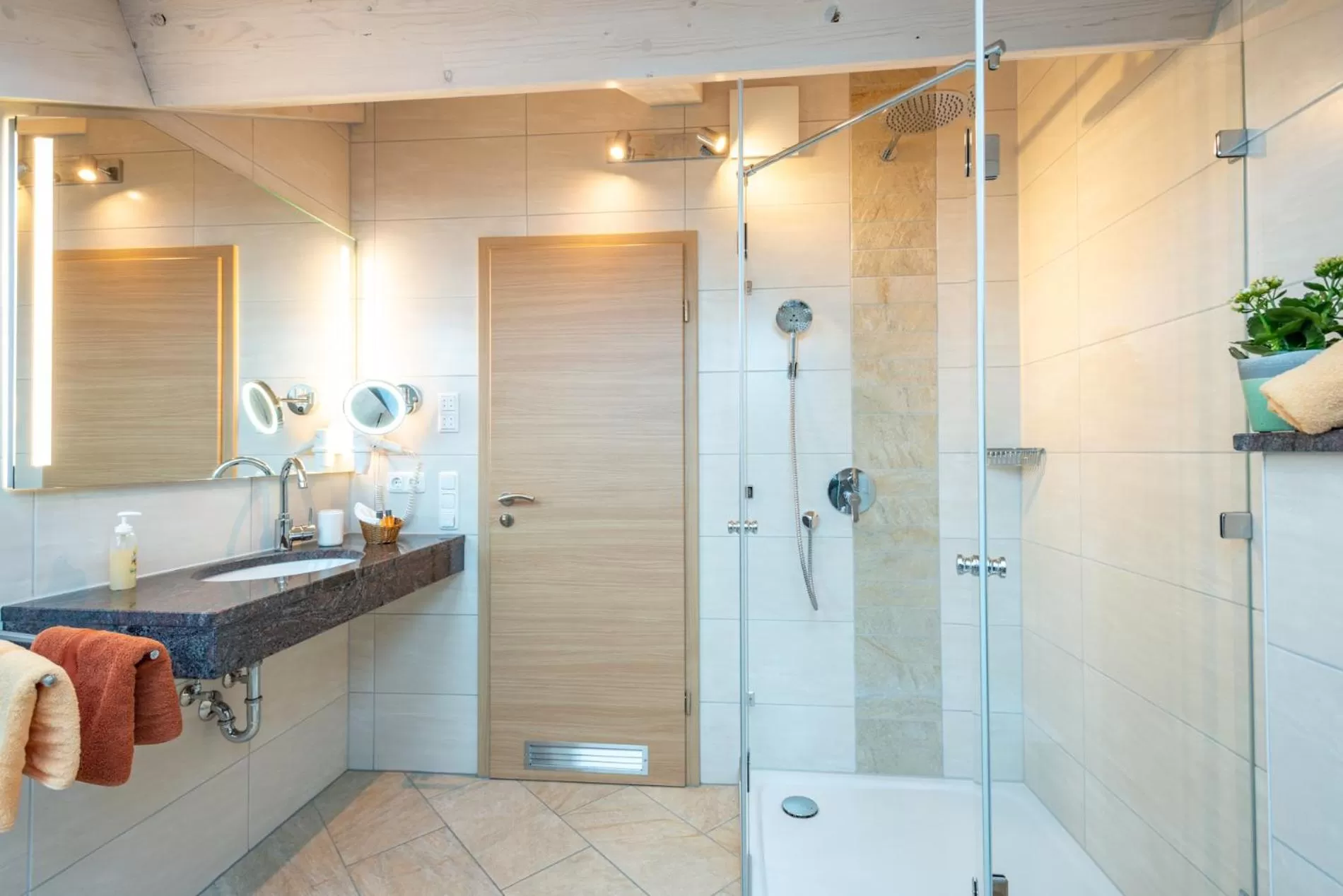 Shower in Boutique Hotel Angerer