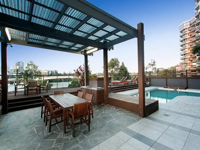 BBQ facilities, Swimming Pool in River Plaza Apartments