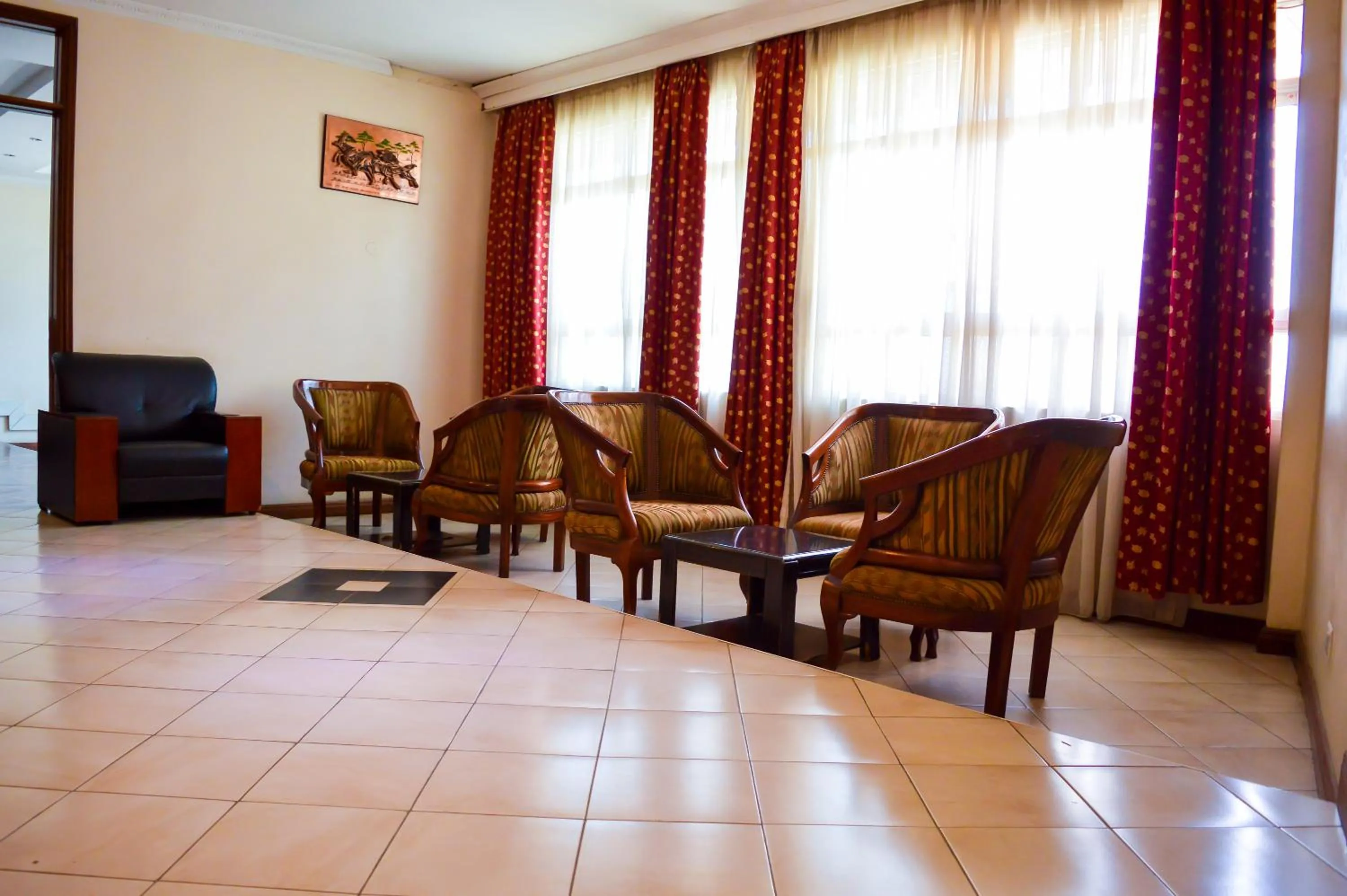 Seating area in Anthena Hotel