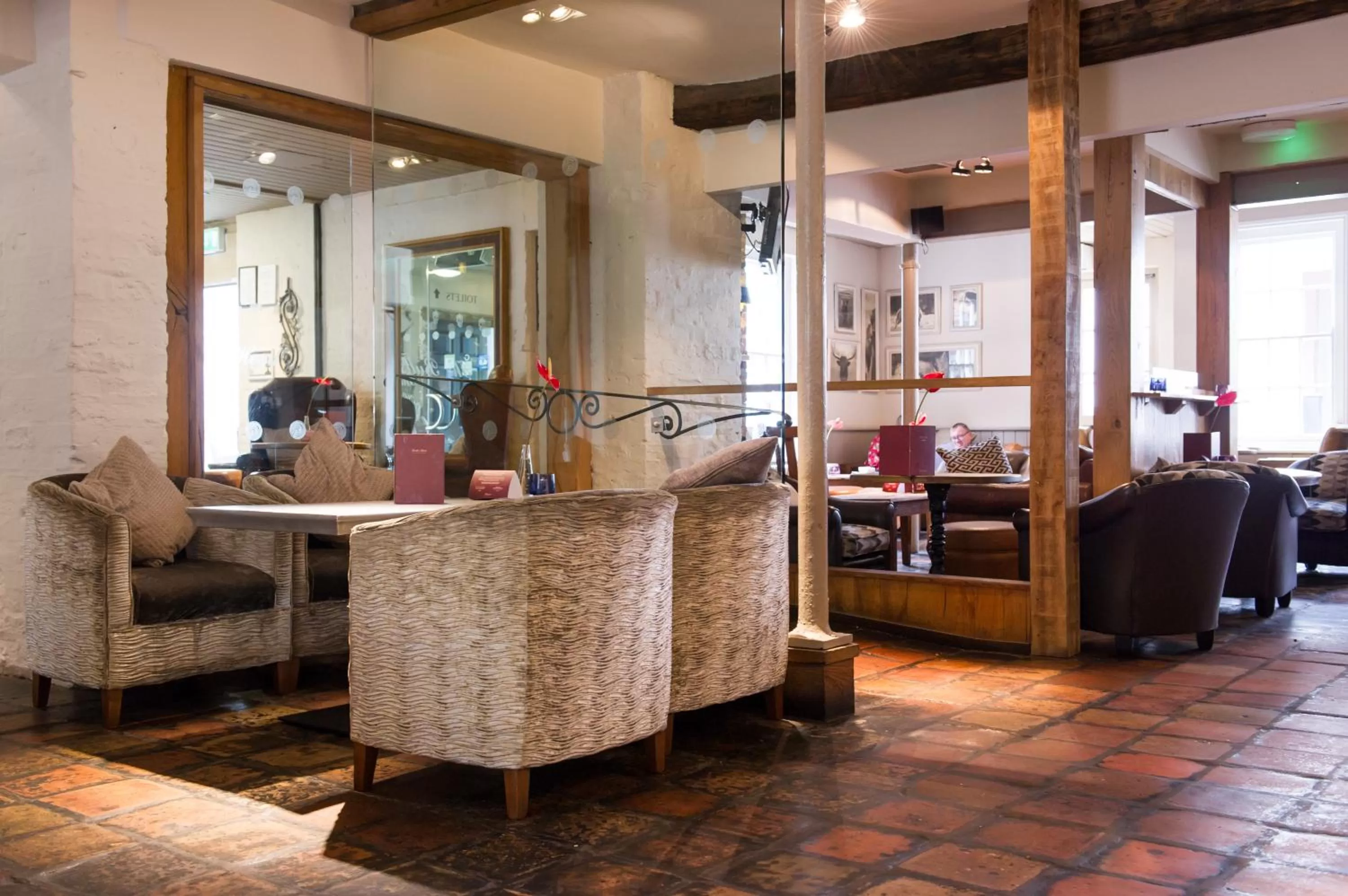 Restaurant/places to eat, Lobby/Reception in The Bulls Head by Innkeeper's Collection
