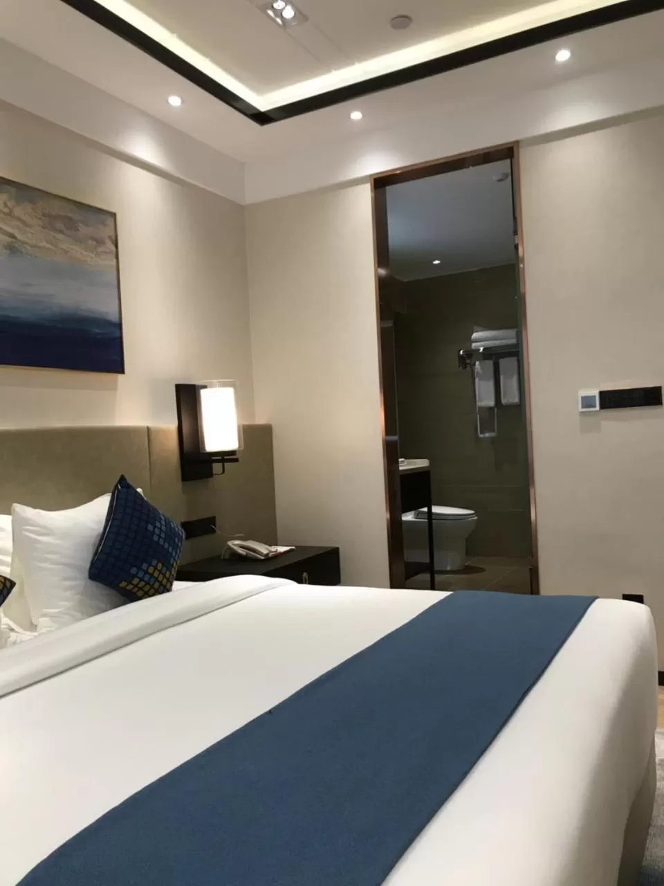 Bed in Ocean Delight Boutique Hotel 海悦精品酒店