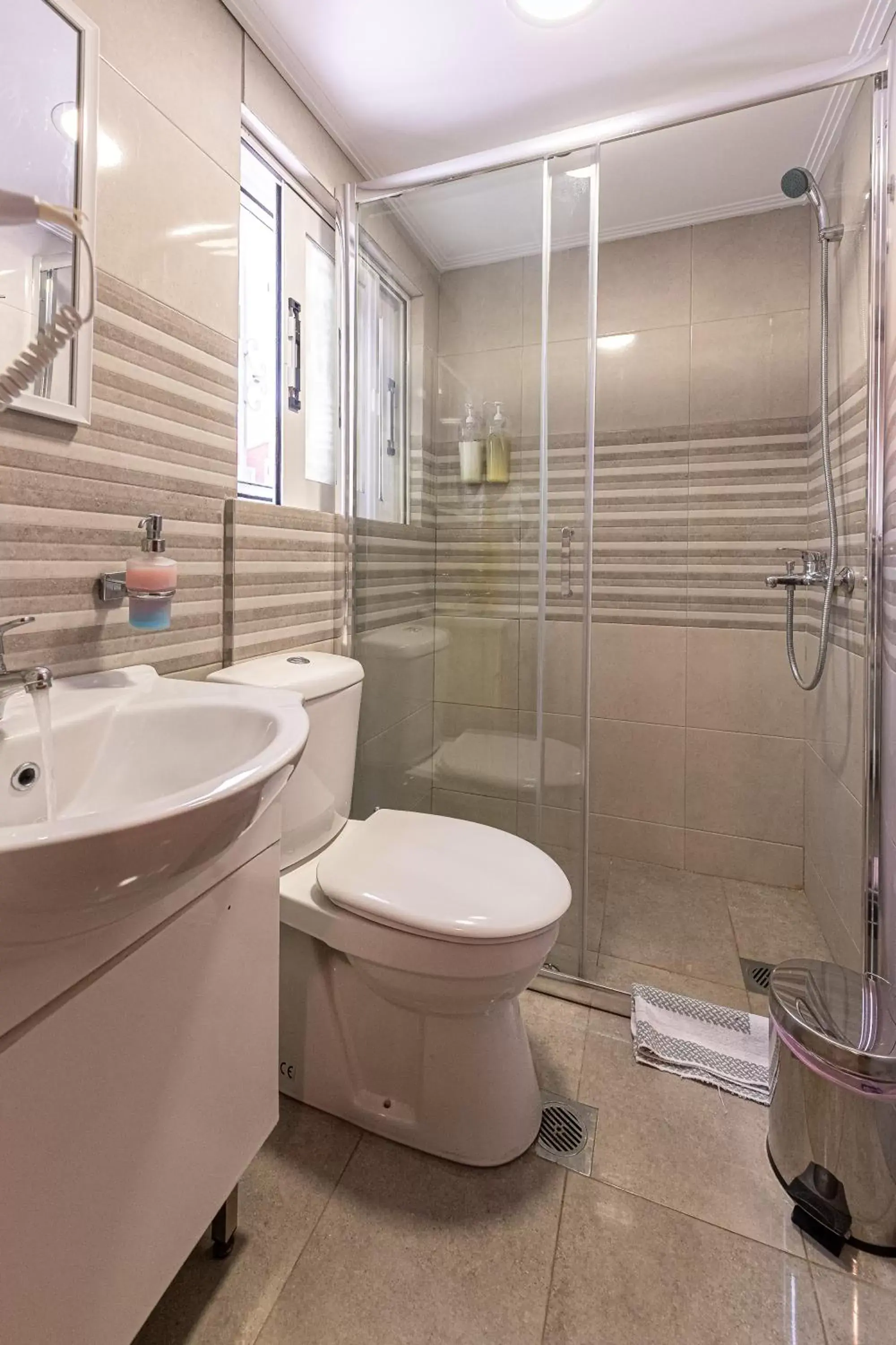 Bathroom in Apartments Tina FREE transfer from-to the airport