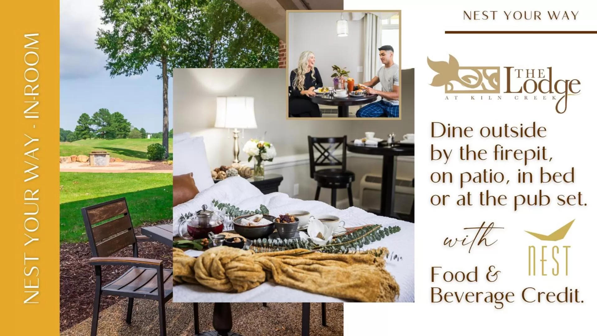 Patio in The Lodge at Kiln Creek Resort