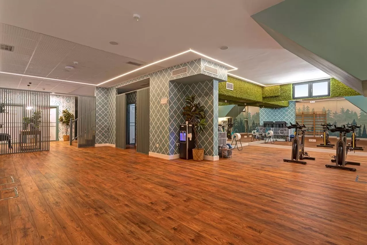 Fitness centre/facilities in Hospedium Hotel La Farm