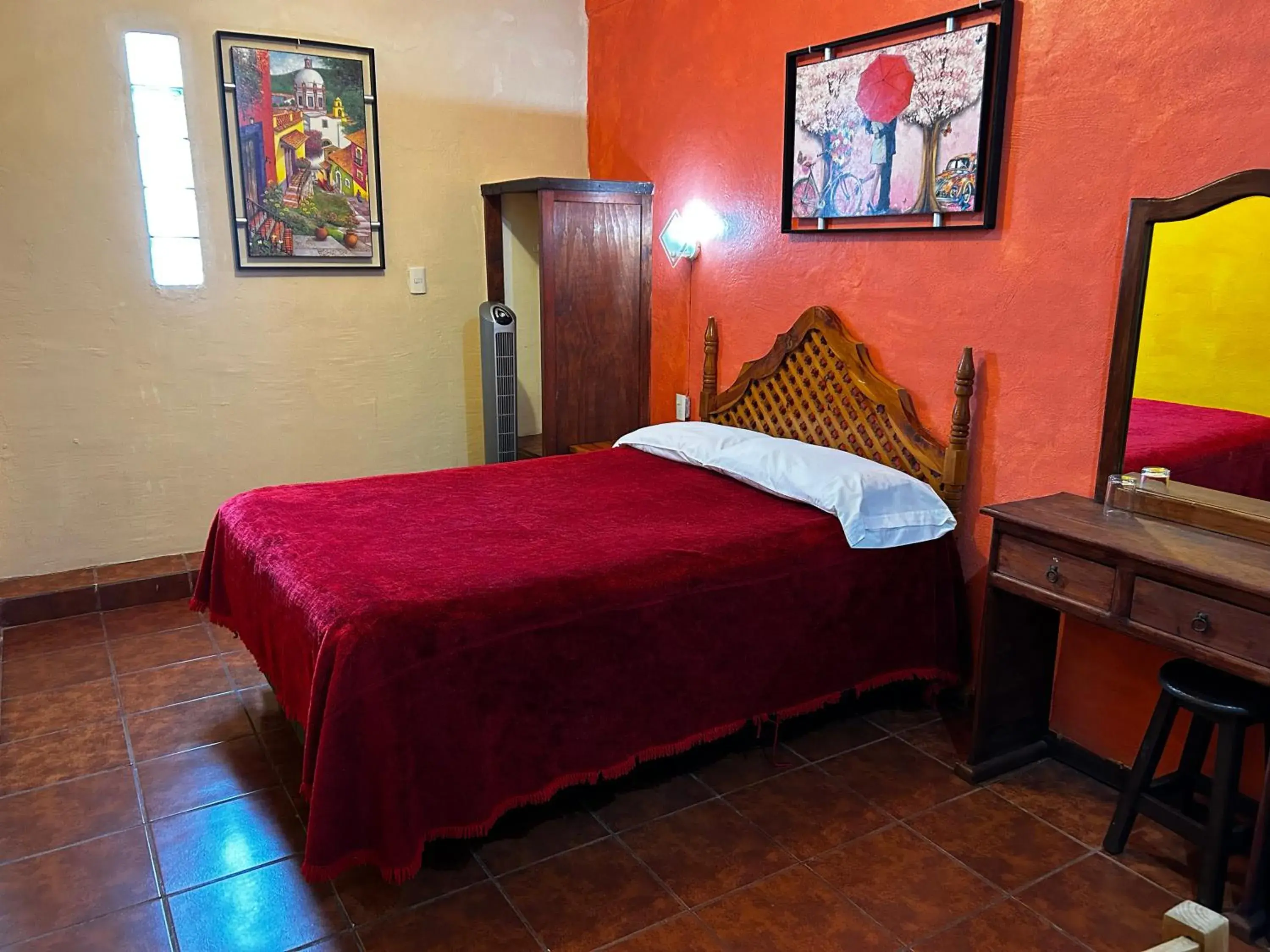 Bed in Posada Temazcal Santo Domingo