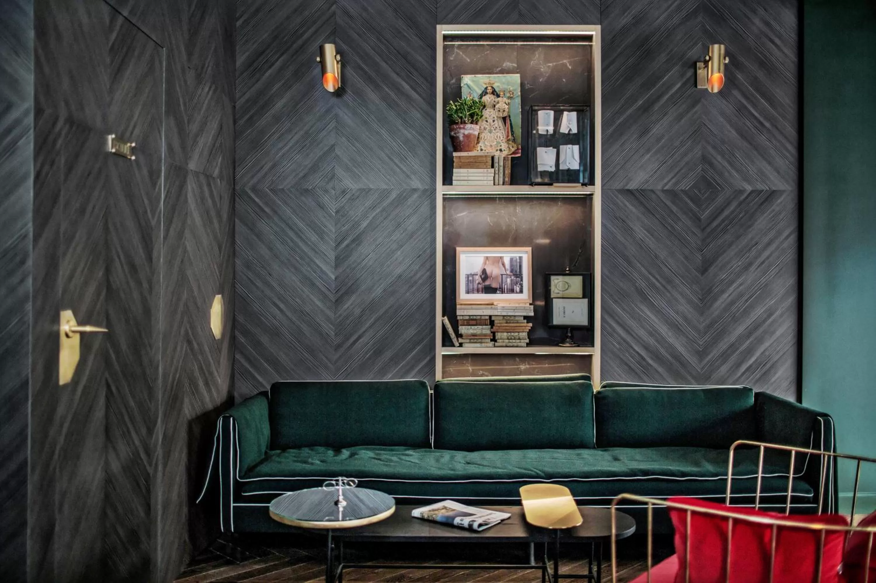 Seating area in Handsome Hotel