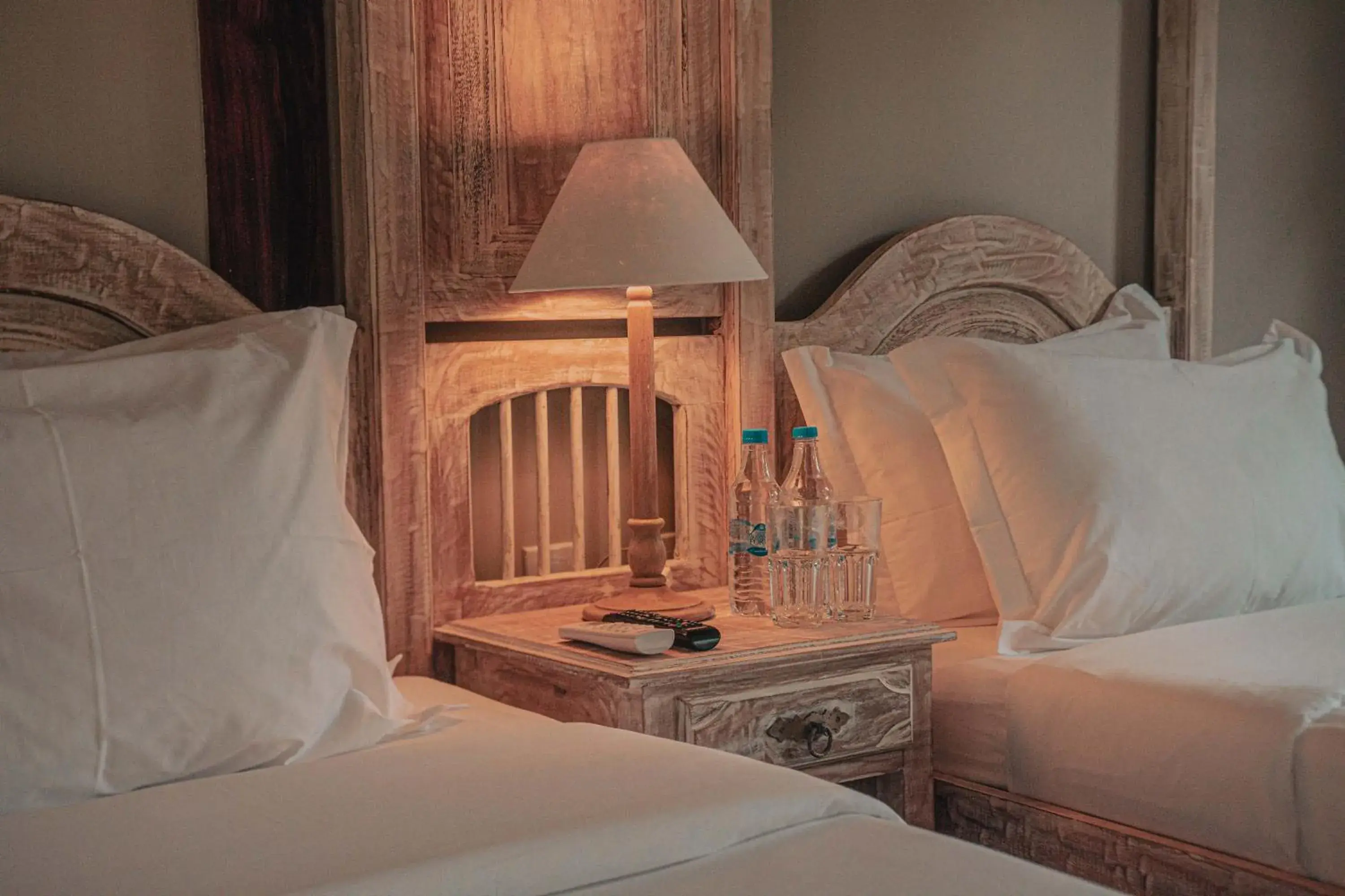 Bed in Vila Angatu Eco Resort SPA
