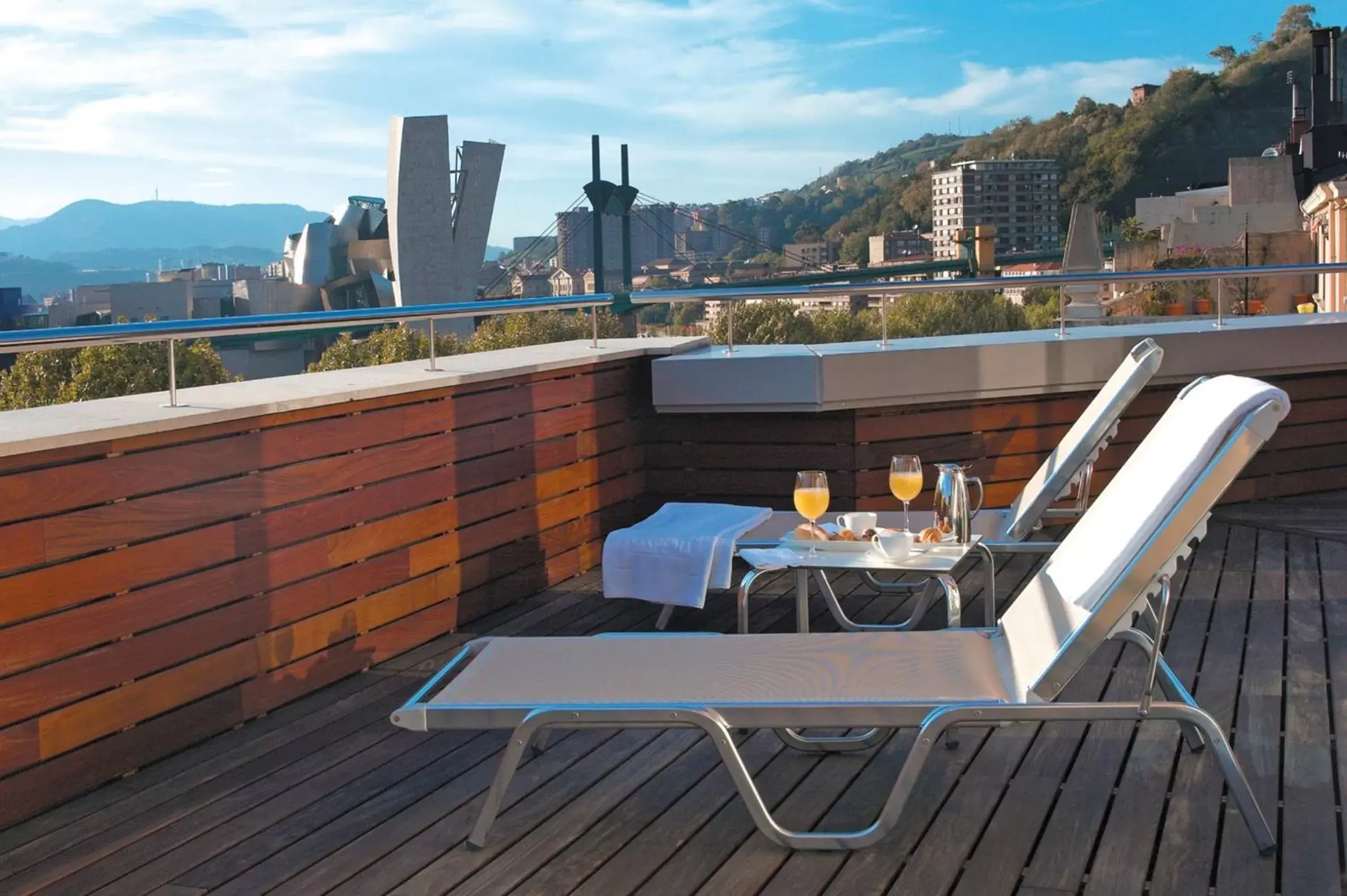 View (from property/room), Balcony/Terrace in Hesperia Bilbao