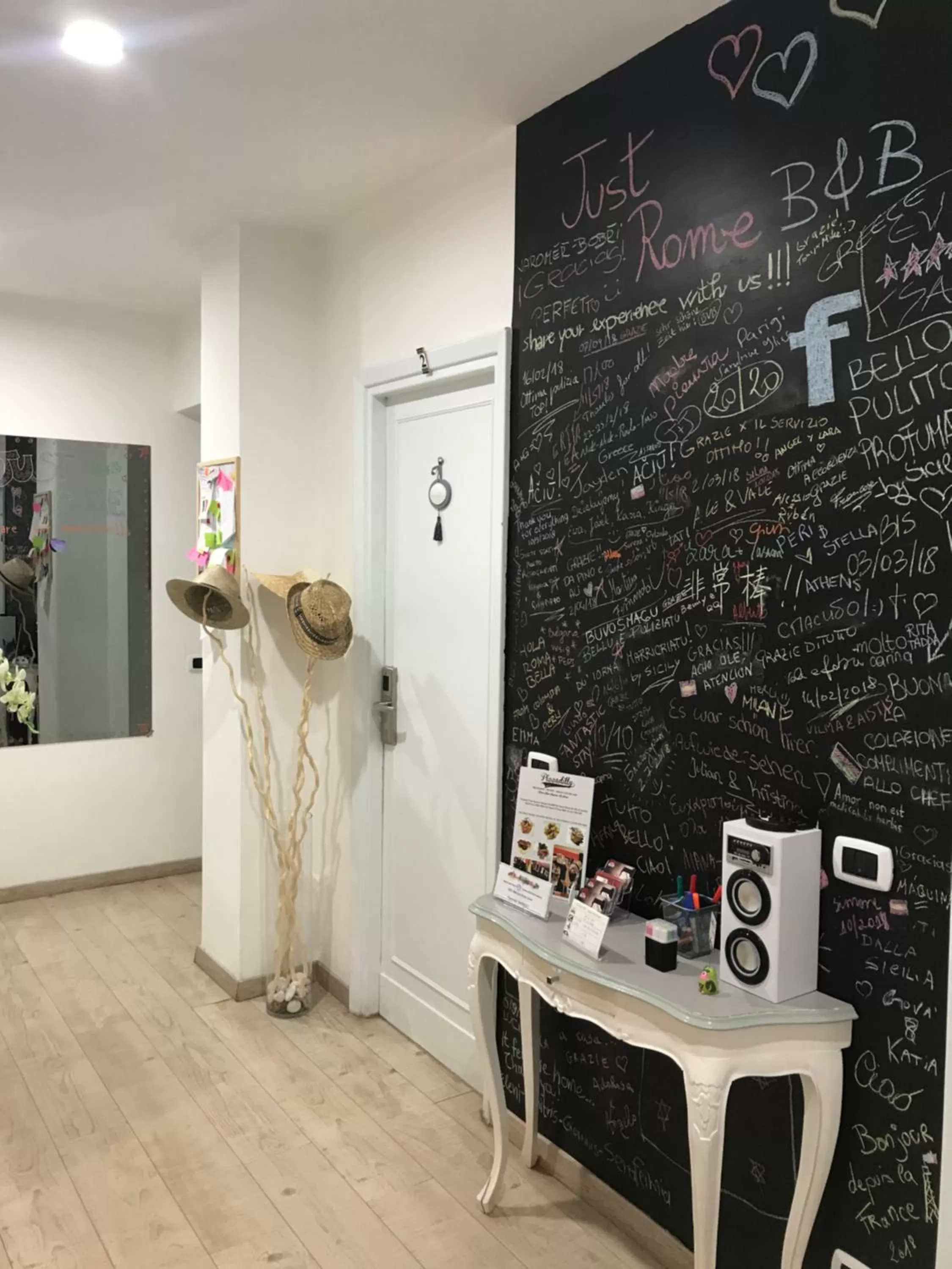 TV/Entertainment Center in B&B Exa Rooms - Just Rome