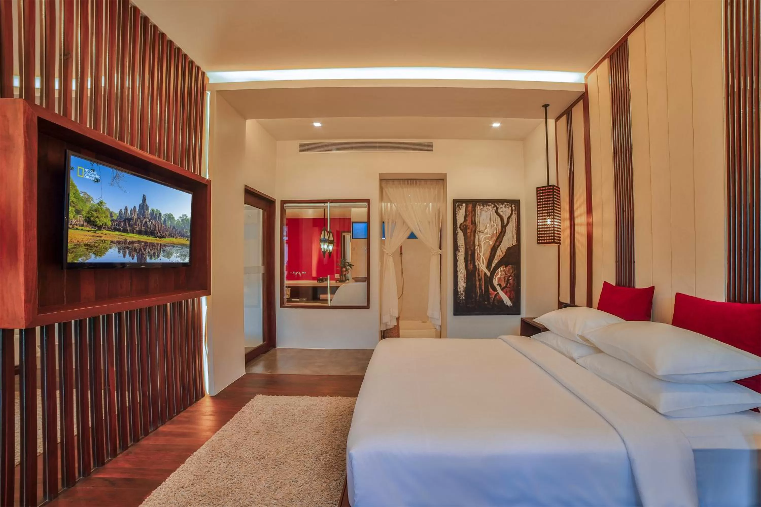 Bathroom, Bed in The Villa by Metta