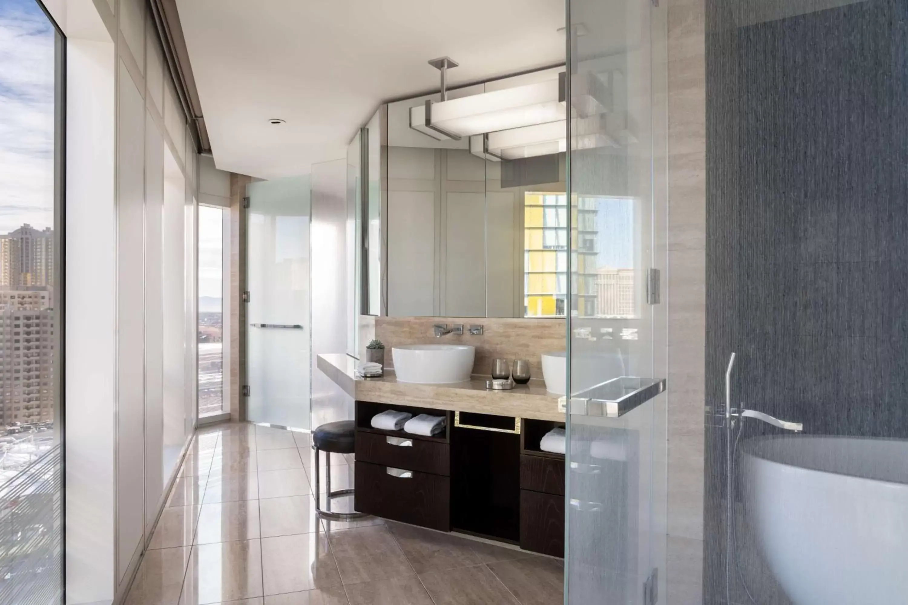 Bathroom in Waldorf Astoria Las Vegas