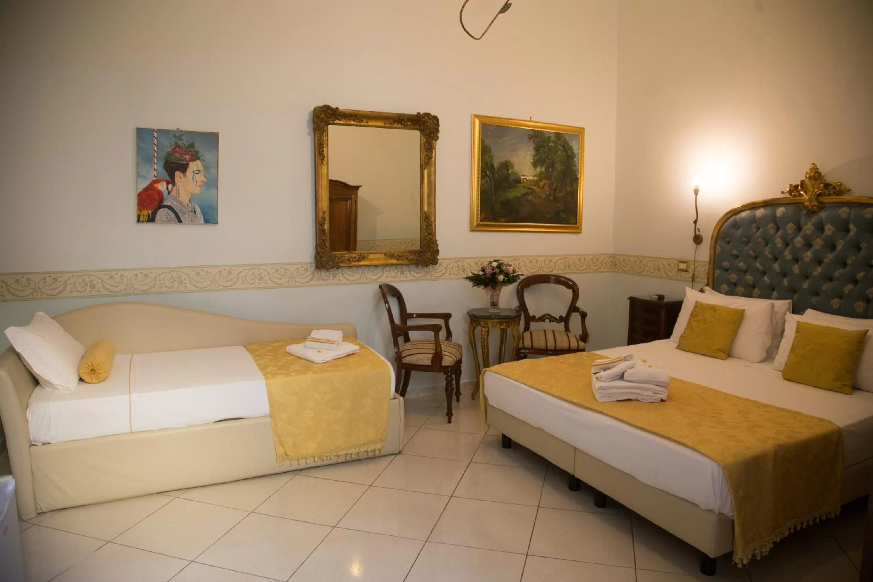 Bed in B&B Art Suite Santa Brigida