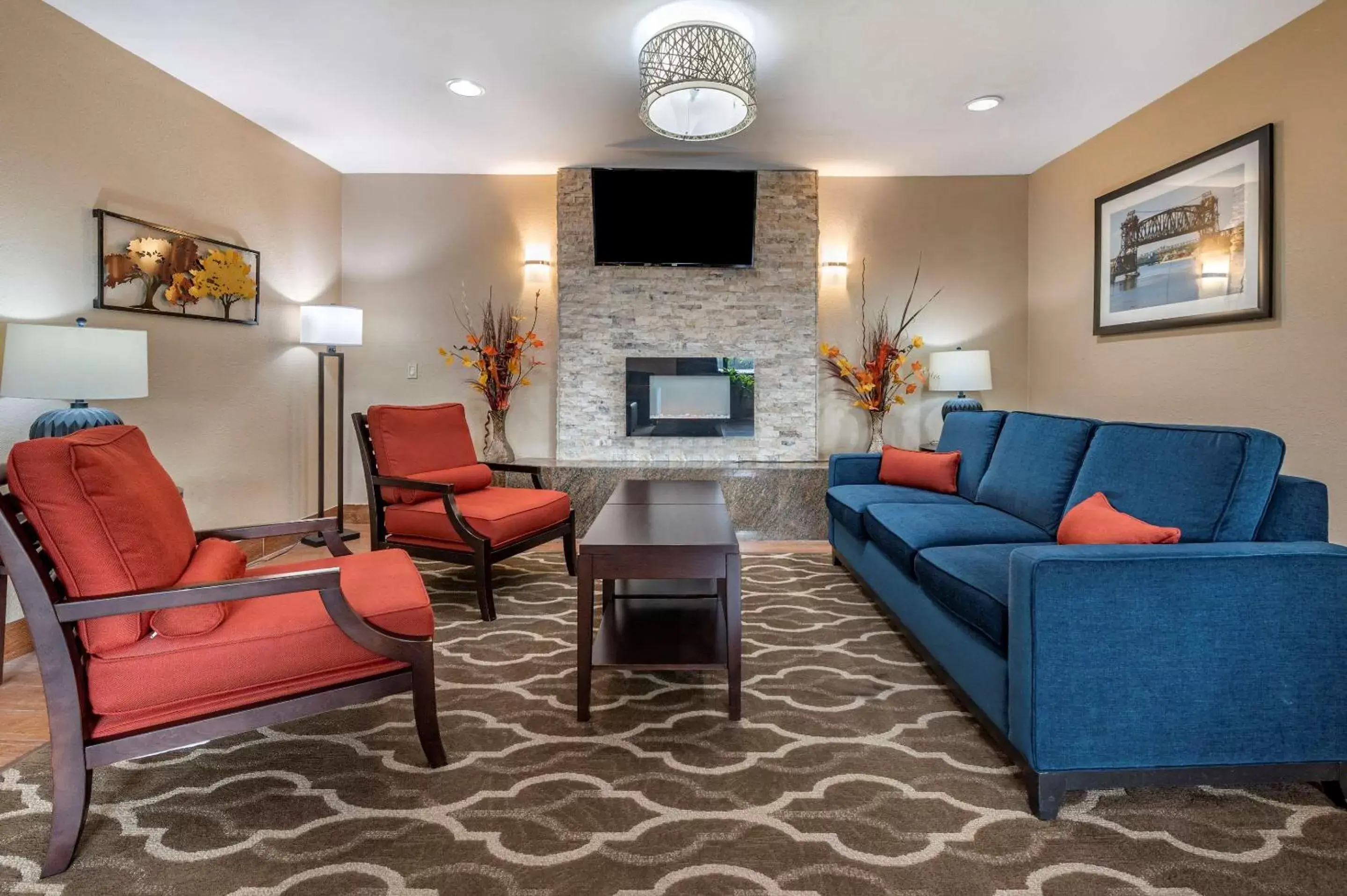 Lobby or reception, Seating Area in Comfort Inn Joliet West I-80