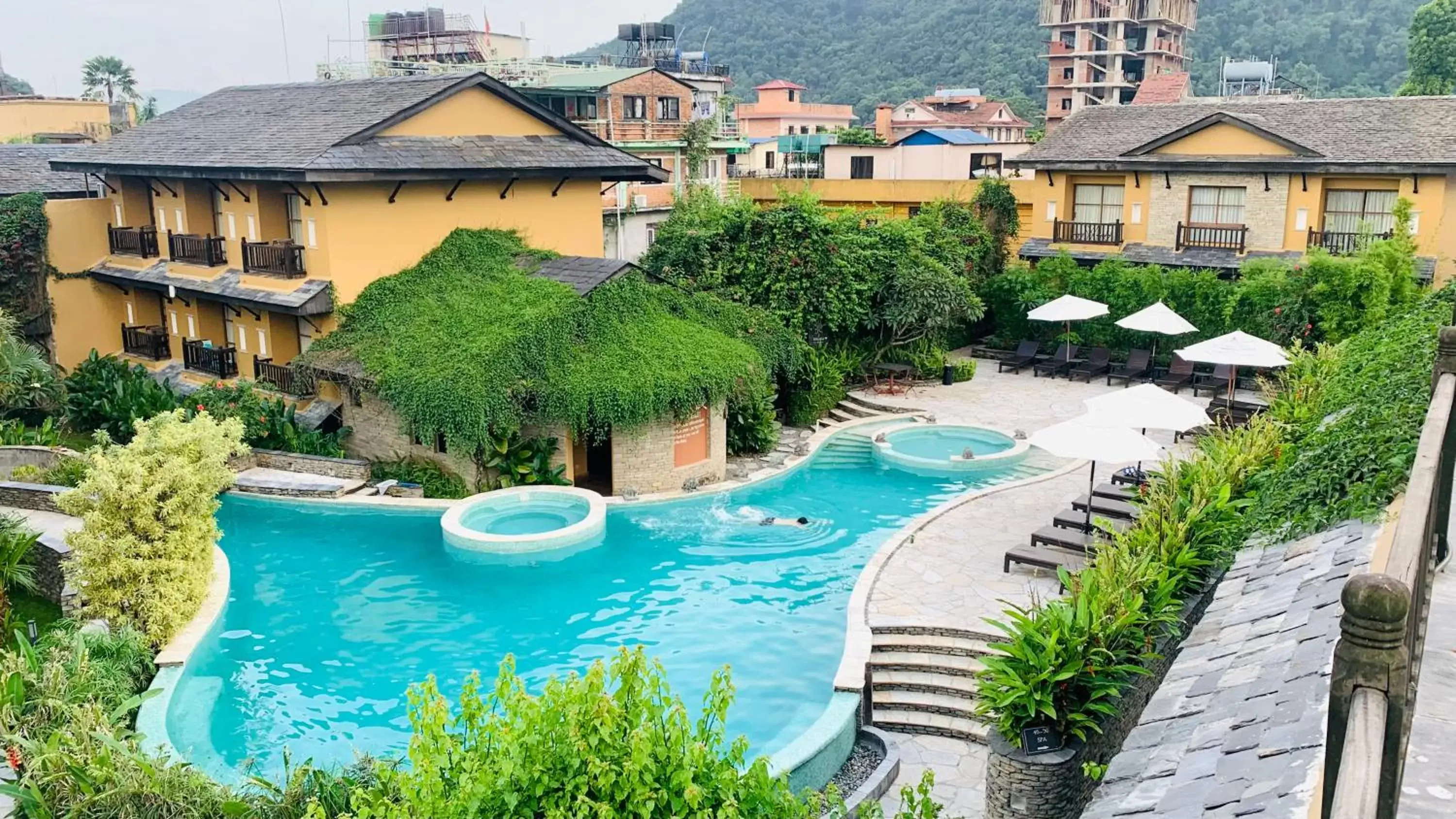 Pool View in Temple Tree Resort & Spa